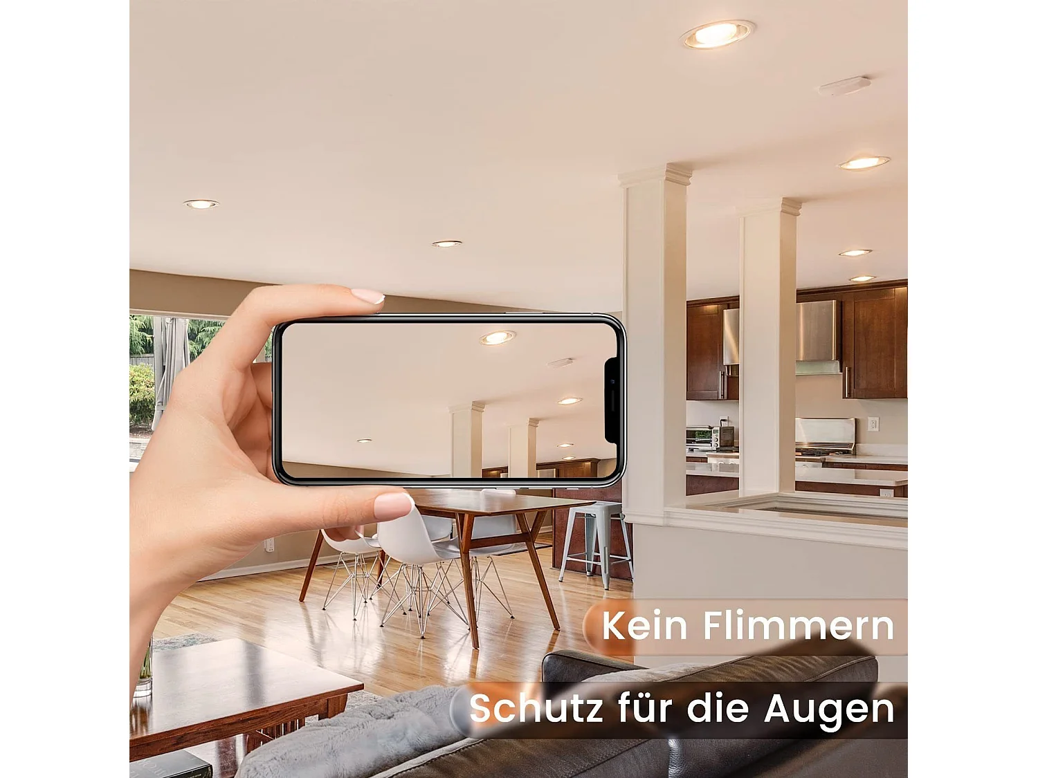 NETTLIFE 6er-Pack GU10-LED-Lampen, neutralweiß, 5 W, ersetzt 50-W-Glühbirne, 4000 K, energiesparend, 110° Abstrahlwinkel, nicht dimmbarer Strahler