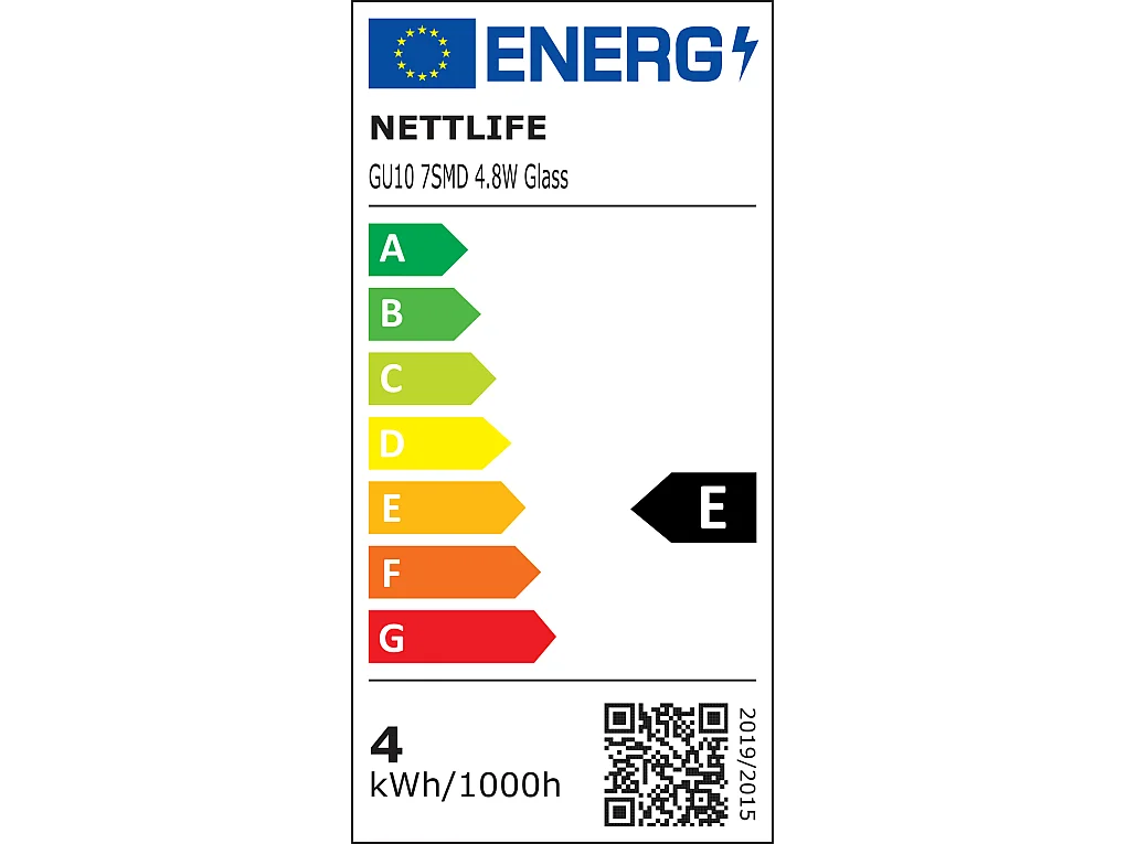 NETTLIFE 6er-Pack GU10-LED-Lampen, neutralweiß, 5 W, ersetzt 50-W-Glühbirne, 4000 K, energiesparend, 110° Abstrahlwinkel, nicht dimmbarer Strahler