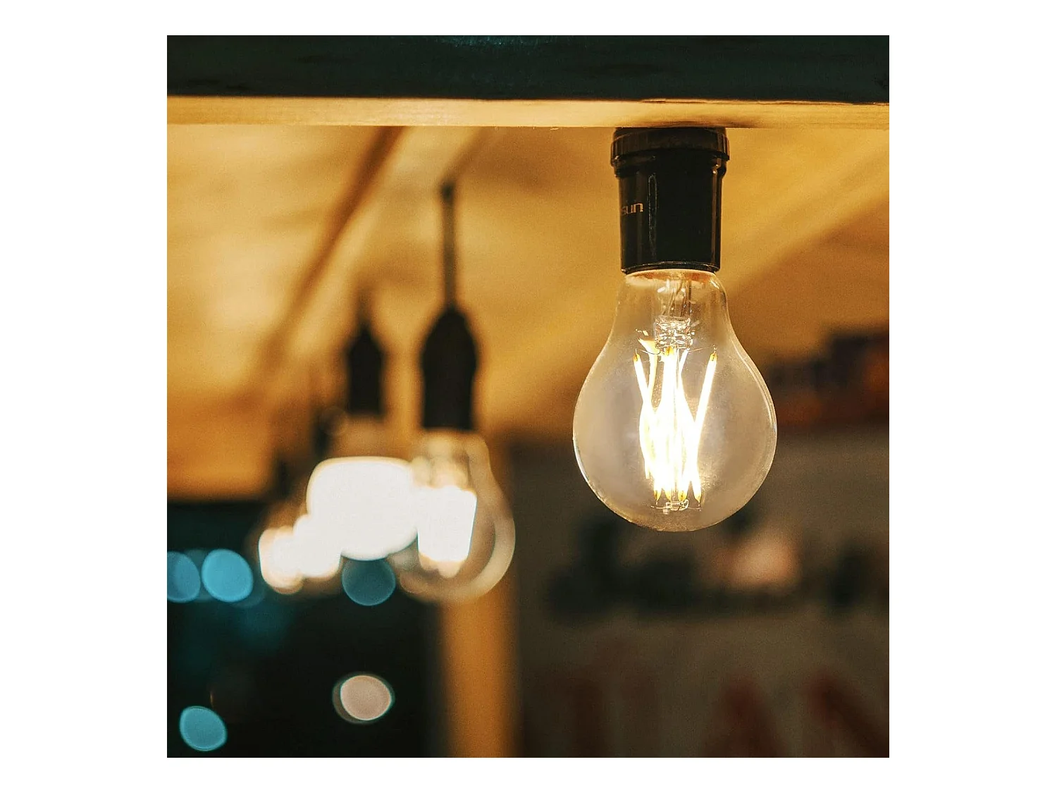 NETTLIFE Pack 6 bombillas LED Vintage E27, A60 2700K 4W, Edison filamento blanco cálido, Ahorro energía, Vidrio antiguo, Lámpara