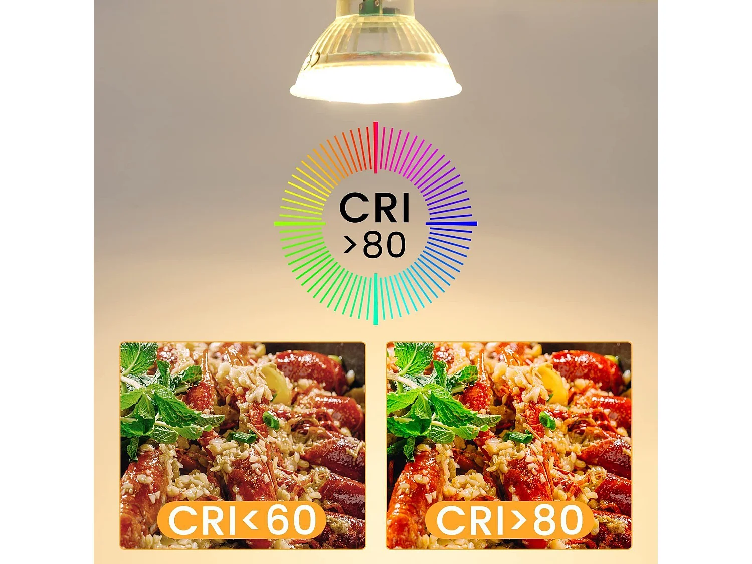 NETTLIFE Zestaw 10 sztuk żarówek LED GU10 LED o mocy 5 W w kolorze neutralnej bieli zastępuje żarówkę energooszczędną o mocy 50 W Kąt świecenia 4000 K