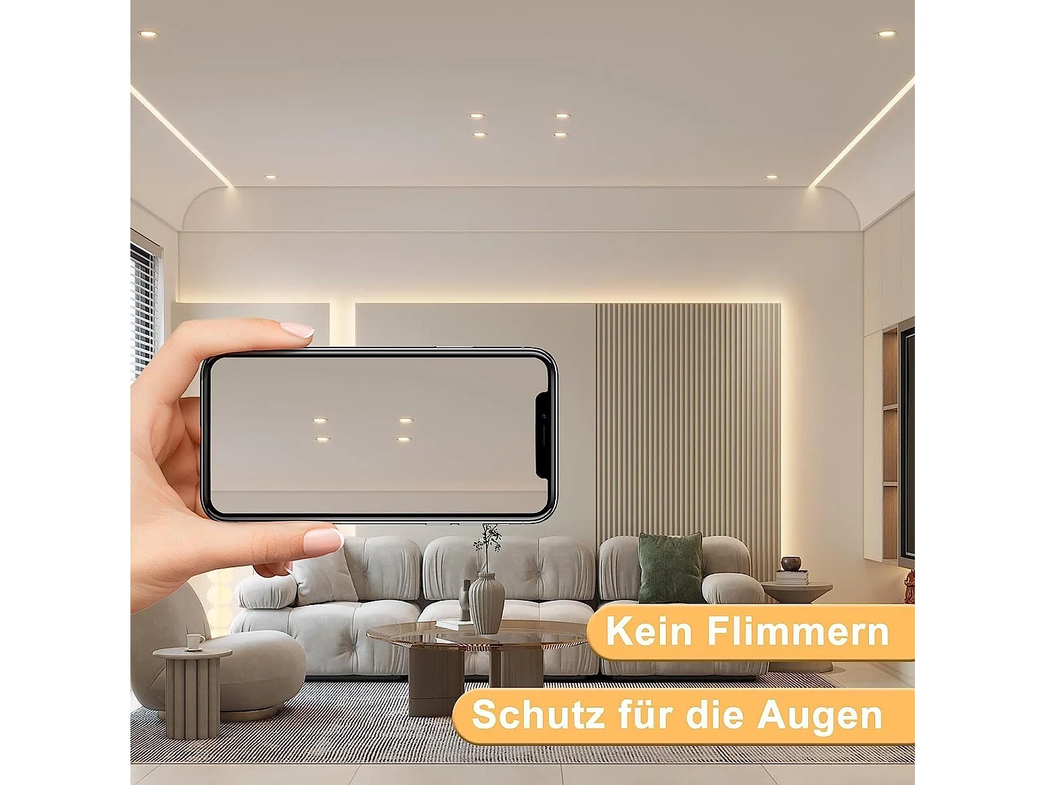 NETTLIFE Paket von 10 GU10 - LED - Leuchten in warmweißem 3000K, 6W. Ersetzt die 60W - Glühbirnen. Energieeinsparend, Strahlwinkel 110°, Leuchtmittel.