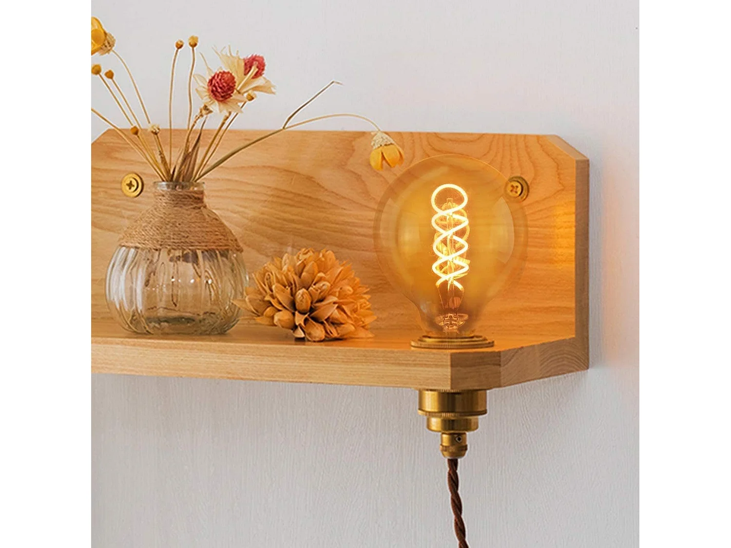 NETTLIFE G80 Filament lamp - 2200K Warm wit - E27 - Retro lamp - 4W Edison lamp - globe lampen - 3 Stuks - Amber