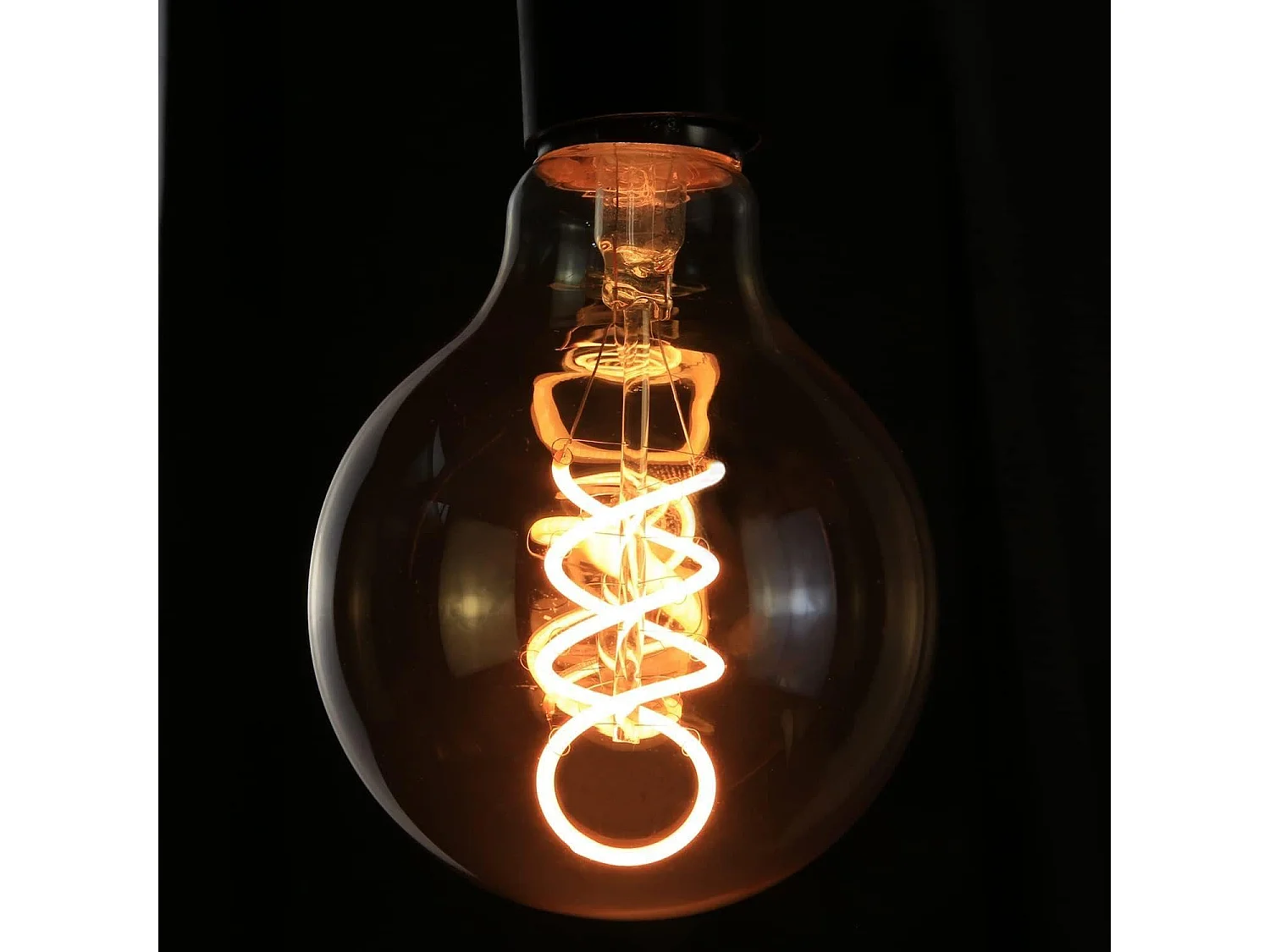 NETTLIFE Lot de 3 ampoules LED E27 vintage ampoule rétro Edison G80 4W lampes globe décoratives à filament blanc chaud 2200K idéales pour la nostalgie