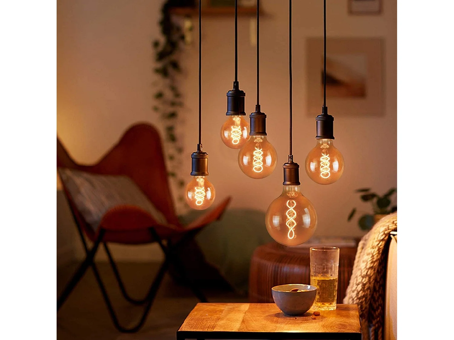 NETTLIFE Lot de 3 ampoules LED E27 vintage ampoule rétro Edison G80 4W lampes globe décoratives à filament blanc chaud 2200K idéales pour la nostalgie