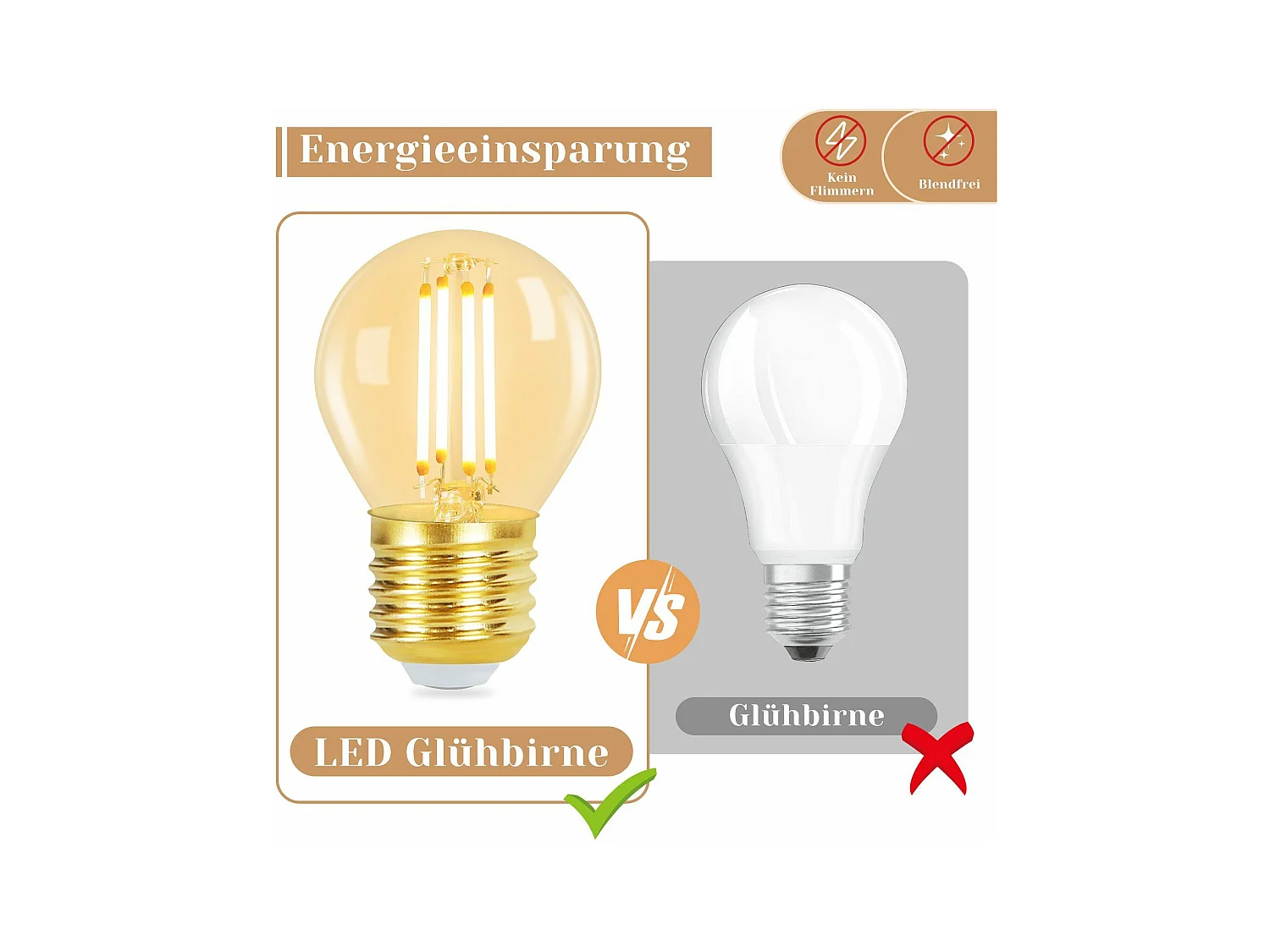 NETTLIFE G45 LED Lampen - 6 stuks - E27 - vintage Edison lampe - warm wit 2700K - 4W Gloeilamp - voor hotel cafe huis bar