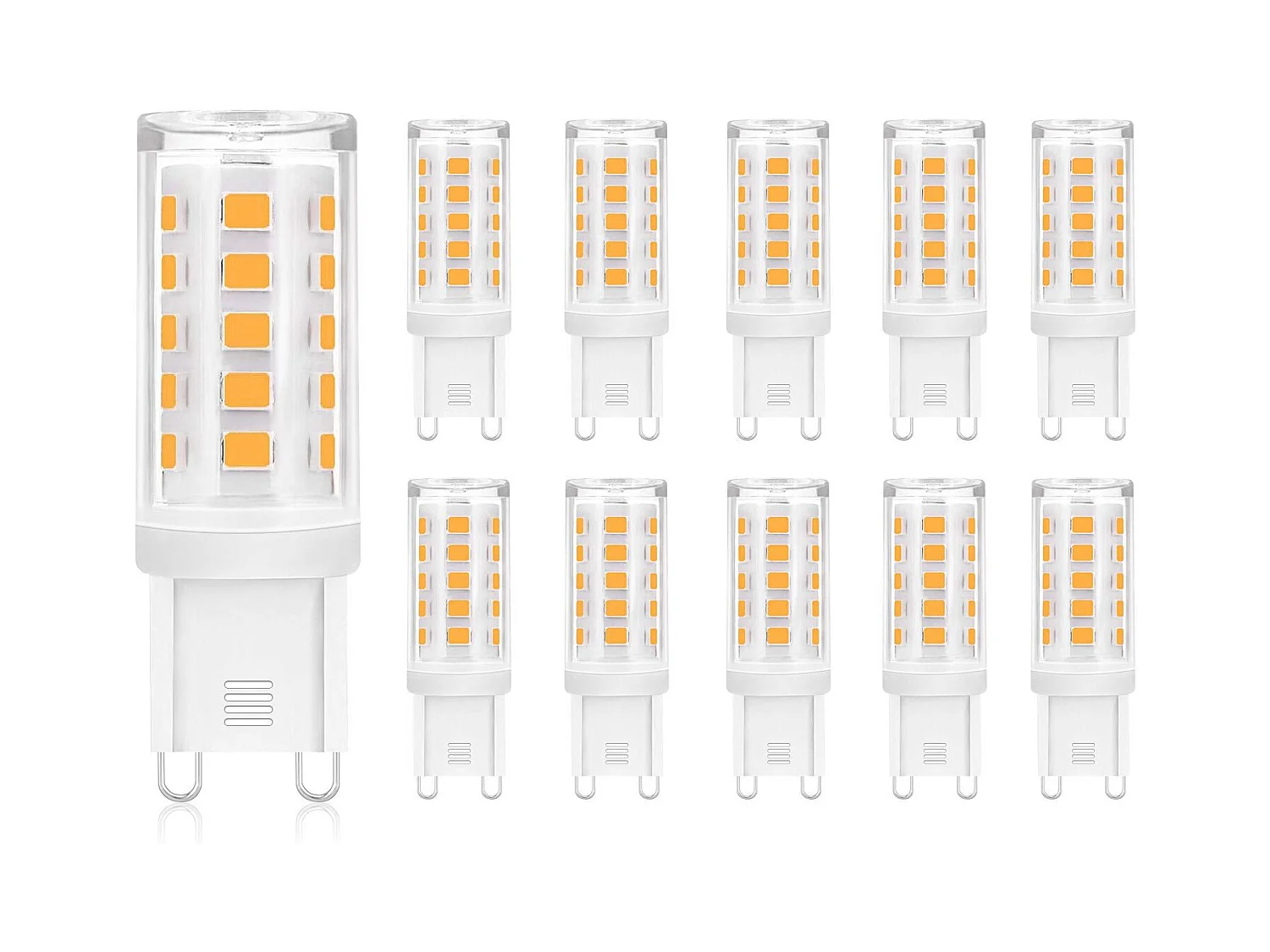NETTLIFE Lot de 10 LED G9 ampoule blanc chaud de 3W remplacement pour lampe halogène 28W 30W 40W base sans scintillement économie non dimmable