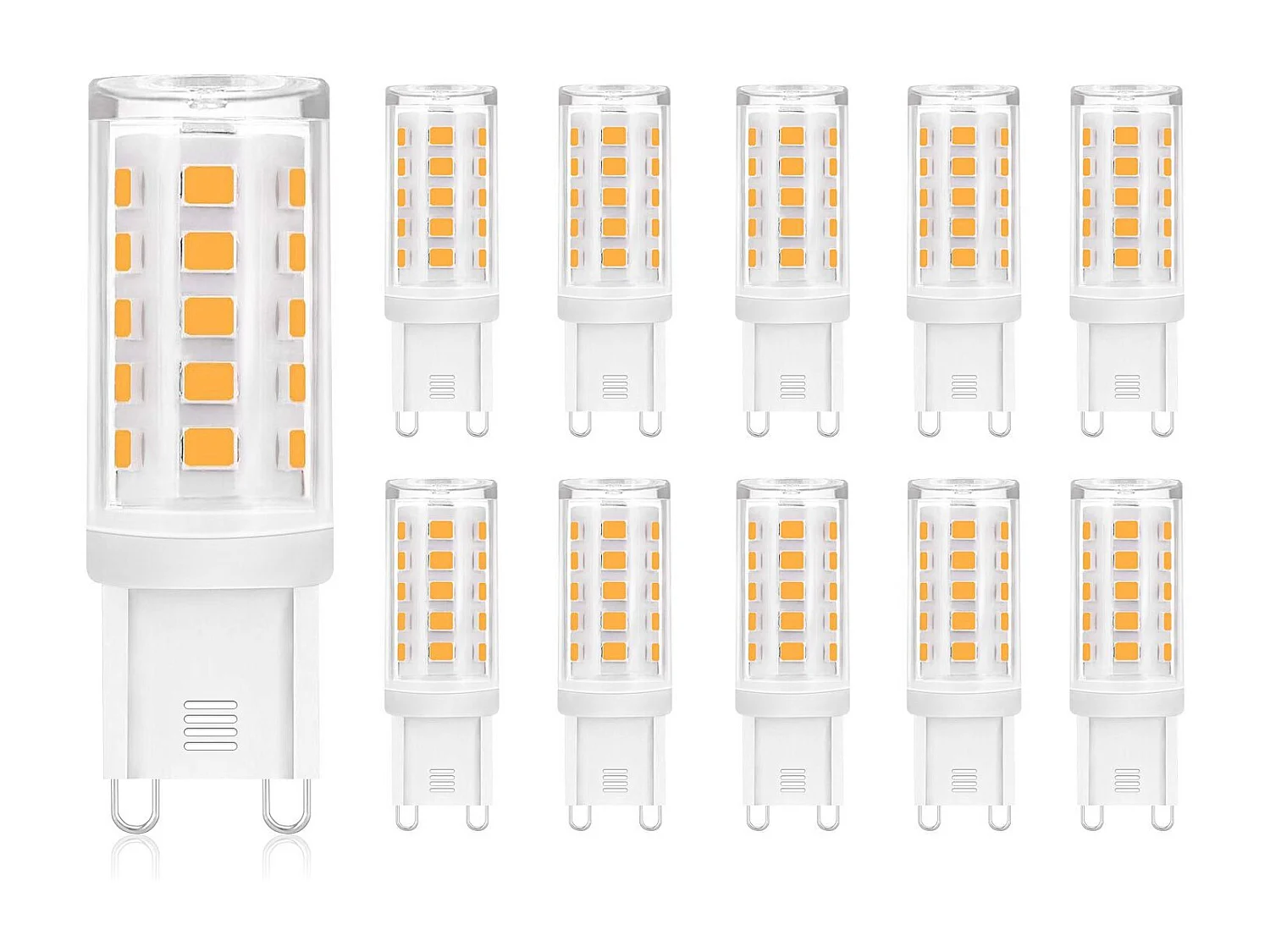 NETTLIFE G9 Gloeilamp - 3000K Warm wit - 3W vervanging 30W - Energiebesparend - LED Lampen - 10 Stuks