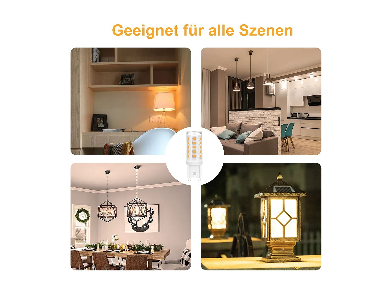 NETTLIFE G9 Gloeilamp - 3000K Warm wit - 3W vervanging 30W - Energiebesparend - LED Lampen - 10 Stuks