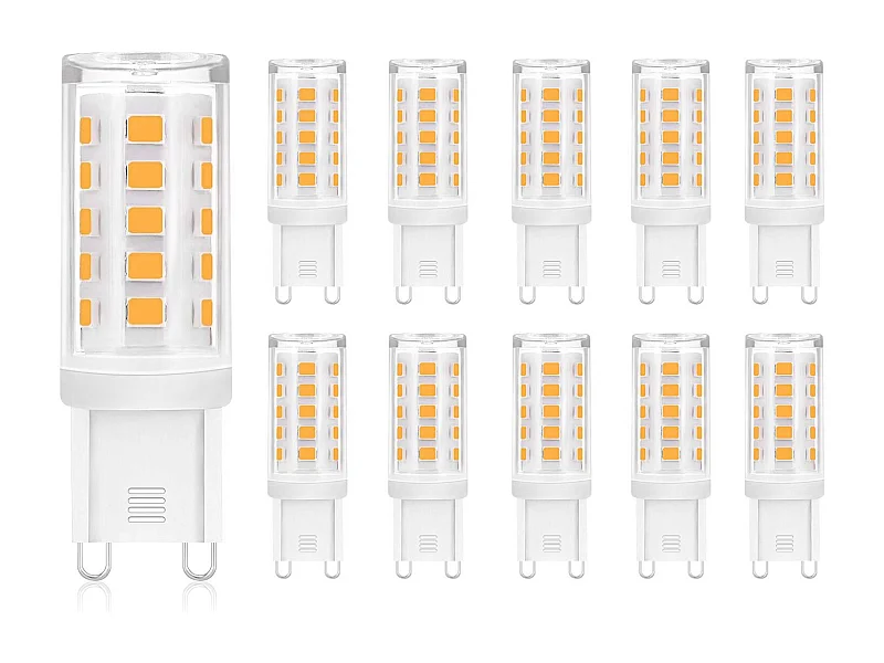 NETTLIFE Lot de 10 LED G9 ampoule blanc chaud de 3W remplacement pour lampe halogène 28W 30W 40W base sans scintillement économie non dimmable