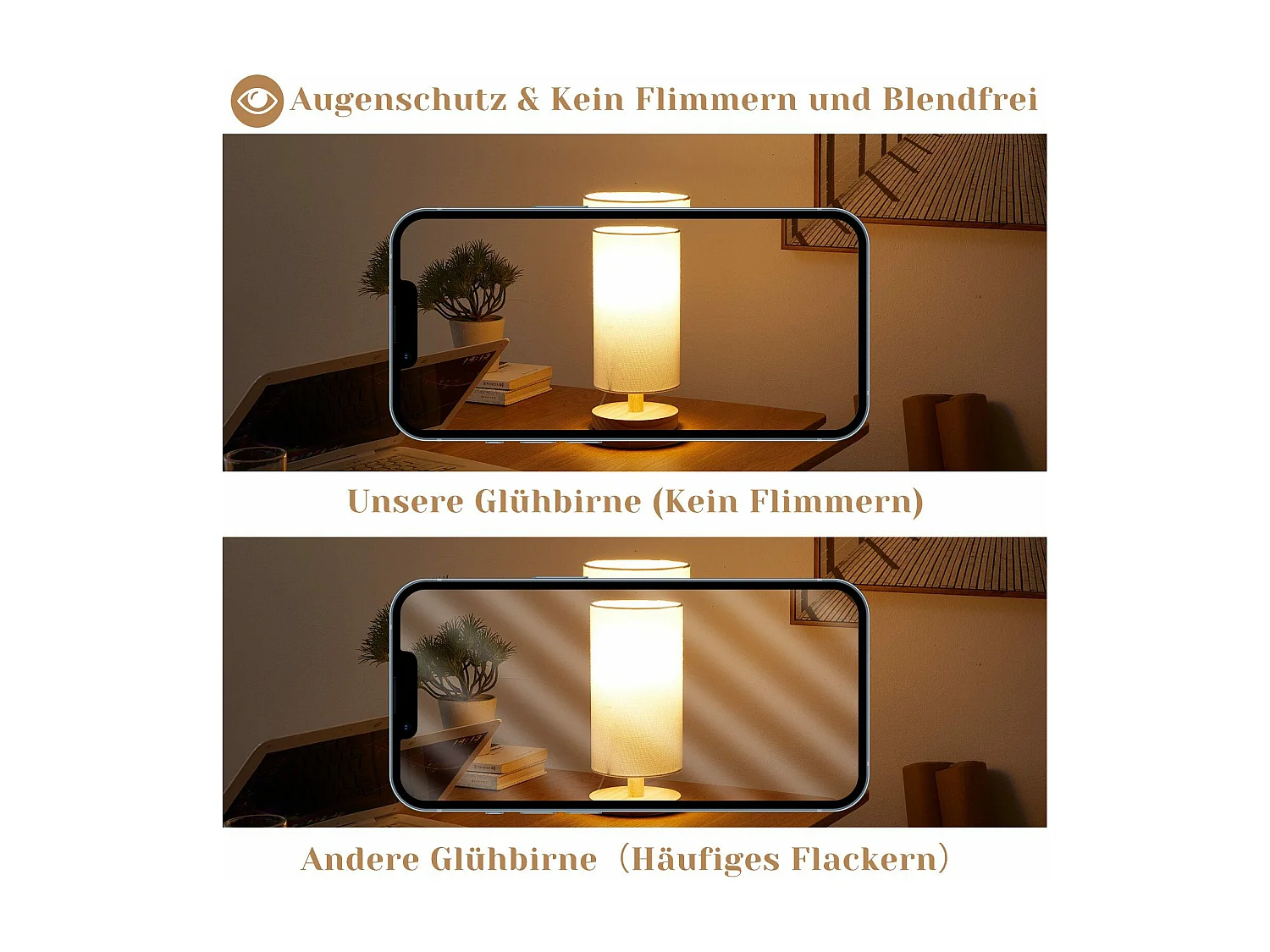 6 E14 Vintage LED-Lampen, Warmweiß, G45, 2700 K, 4 W, hochwertiges Glas