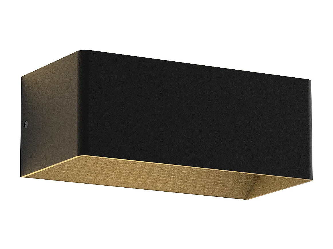 NETTLIFE LED Applique murale intérieure -  Eclairage mural noir 5W Spot mural Up Down Lampe d'escalier Faisceau réglable 3000K Blanc chaud