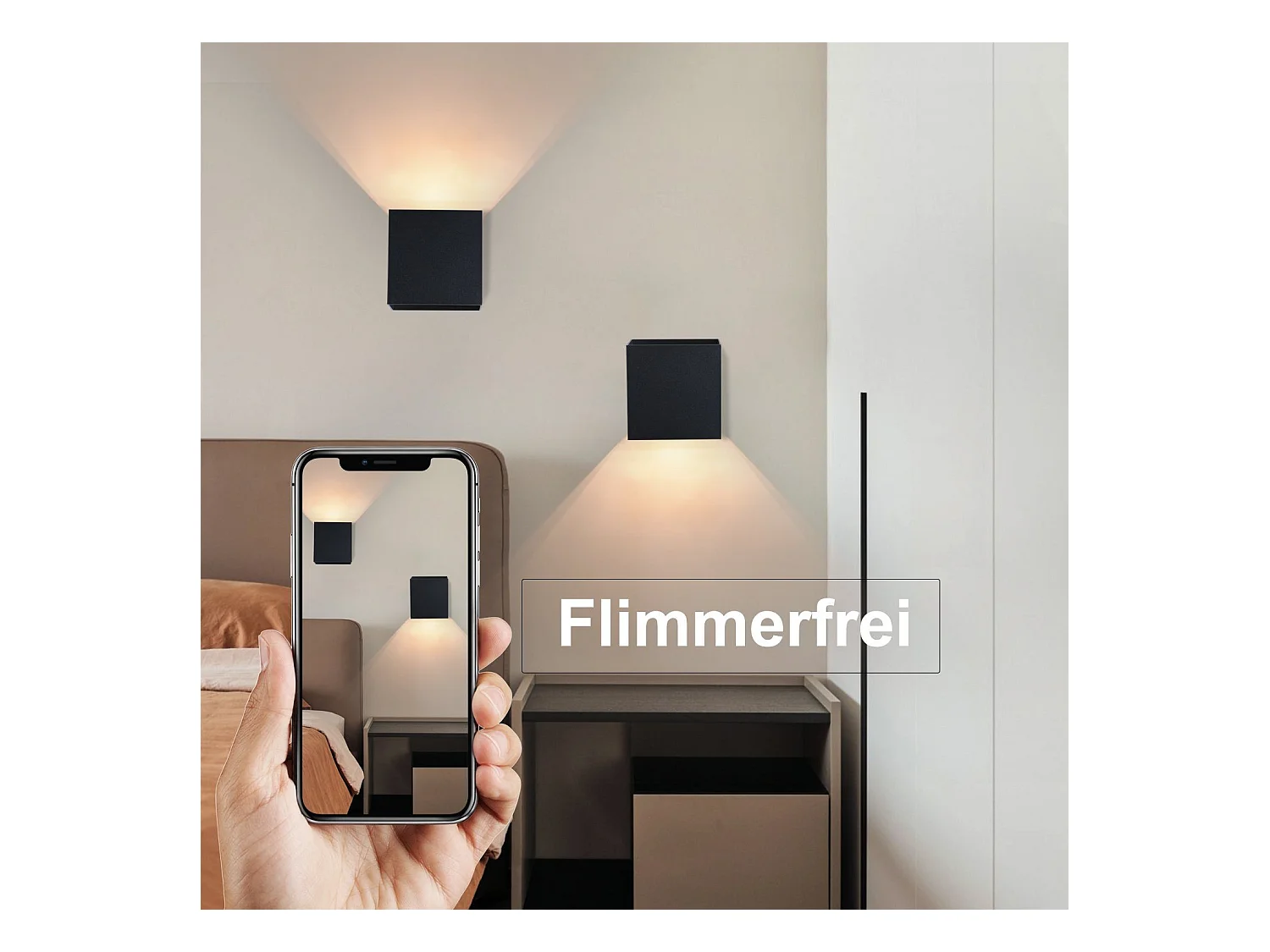 NETTLIFE Wandlamp met binnen - / buiten LED: pakket van 2 buitenlampen warm wit, IP65 buitenwandlamp, G9 wit.