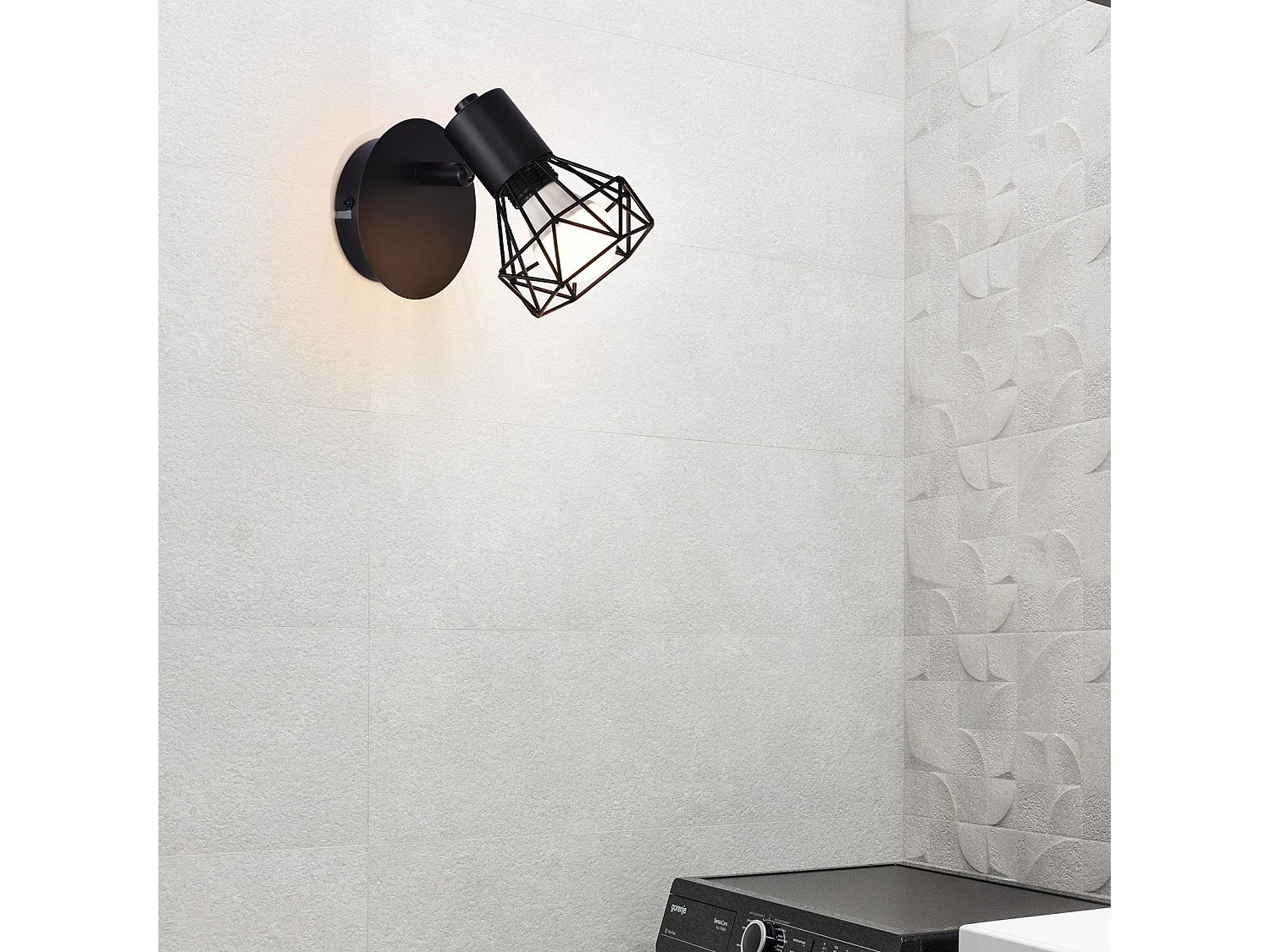 NETTLIFE Spots muraux noirs Spots muraux rétro - Applique E14 Réglable Vintage Lampe murale 1 flamme 350°40W