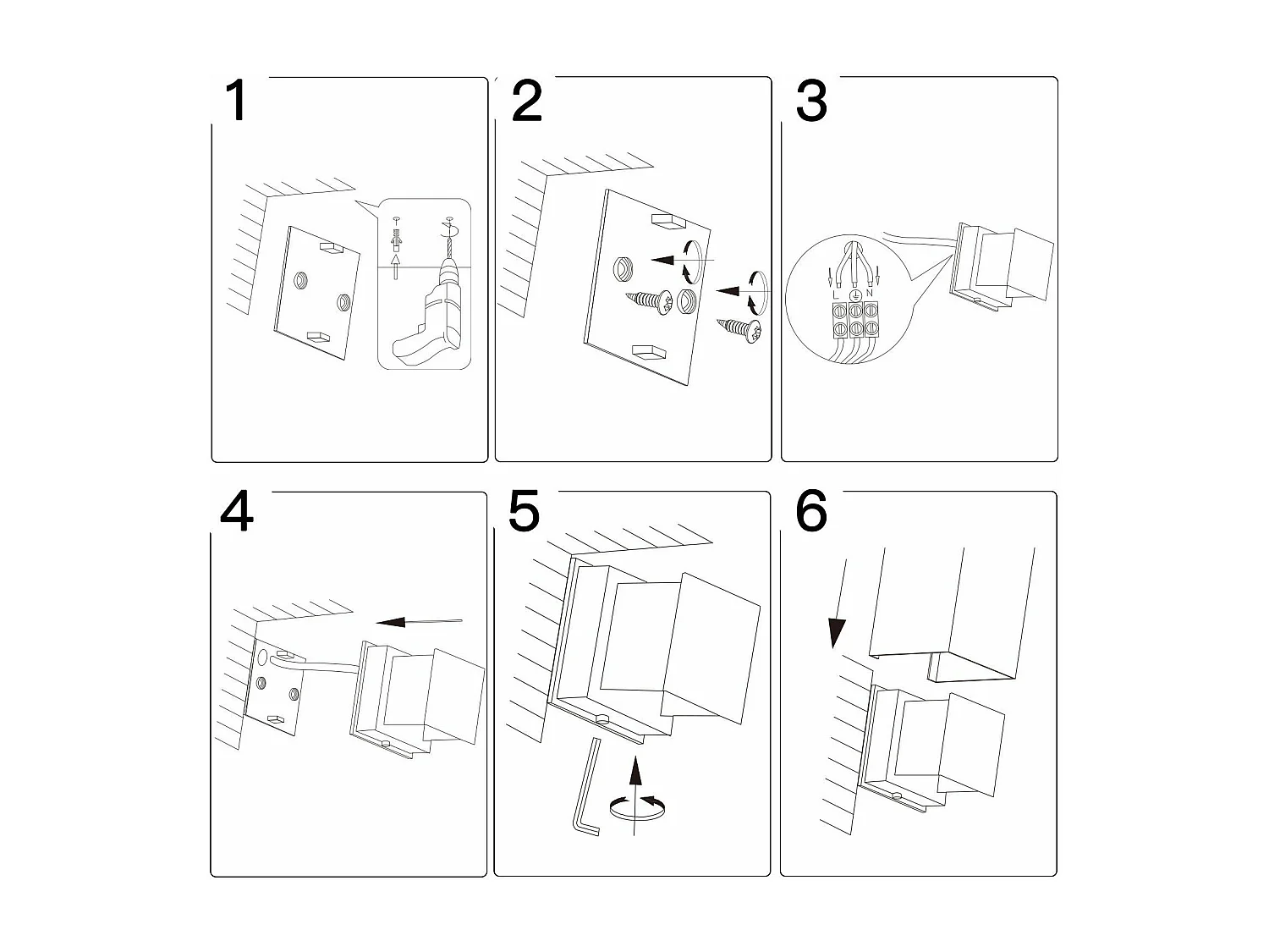 NETTLIFE Binnenwandlamp - Up Down LED Buitenwandlamp Buitenwandlamp 5W IP65 Warm Wit