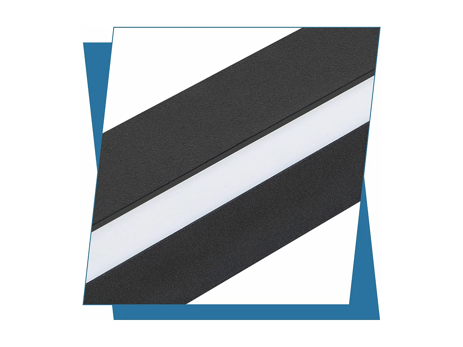 NETTLIFE LED Innenwandleuchte Schwarz - 100CM Wohnzimmer Wandbeleuchtung Moderne Flurlampe Wand 32W Schlafzimmerlampe Metallbeleuchtung