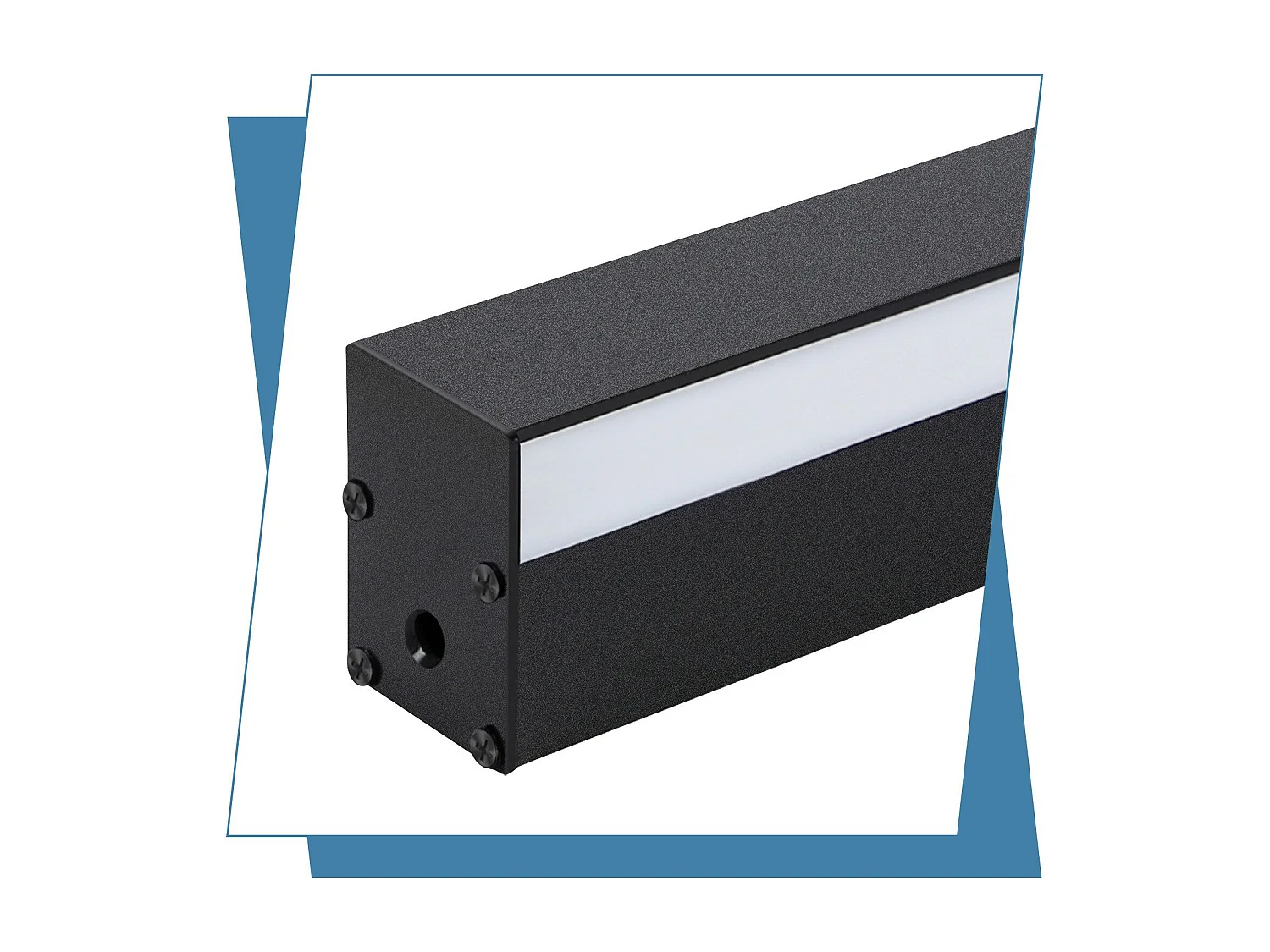 NETTLIFE interieur LED zwarte plaklamp - 100 CM Wandverlichting moderne woonkamer, ganglamp muur, 32W slaapkamerslamp, metaalverlichting.