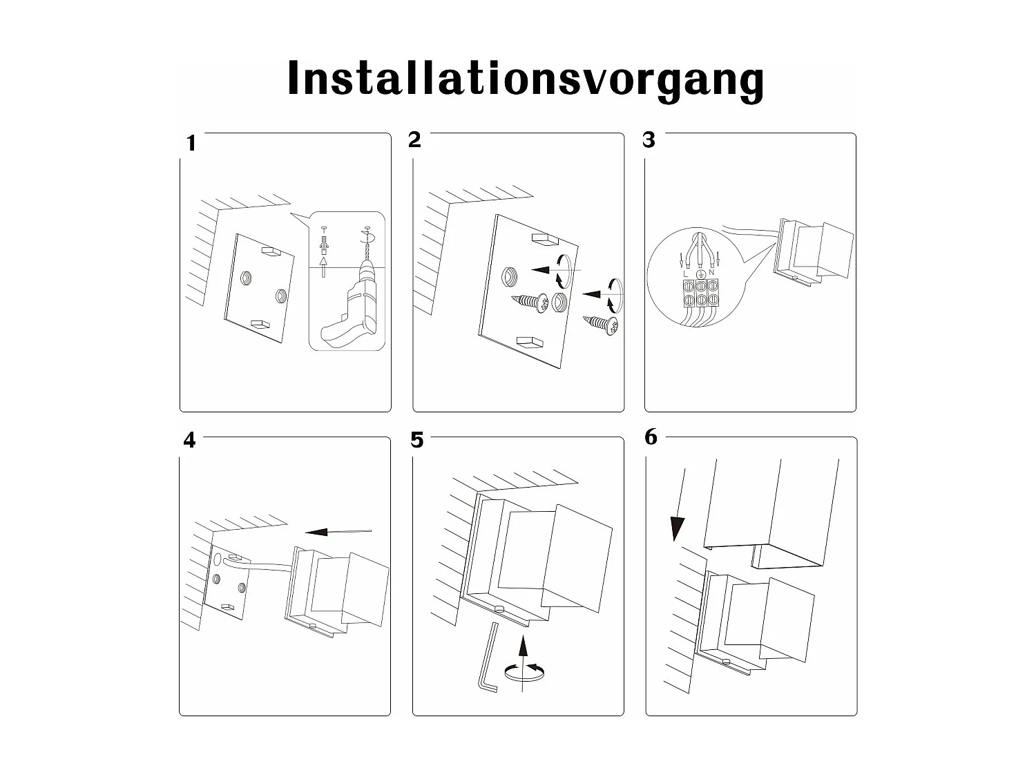 NETTLIFE LED Wandlamp voor binnen - Wandlamp voor buiten Grijs Buitenlamp IP65 Wandlamp voor buiten 3000K Warme wit.