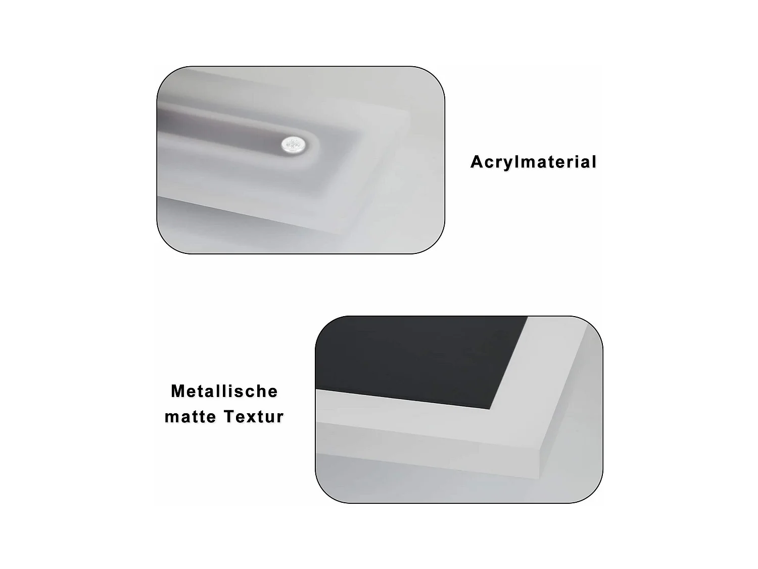 NETTLIFE Applique Extérieure LED : 50cm Applique Intérieure Longue 10W Applique Mur Noir 3000K Lampe Extérieure Moderne IP65