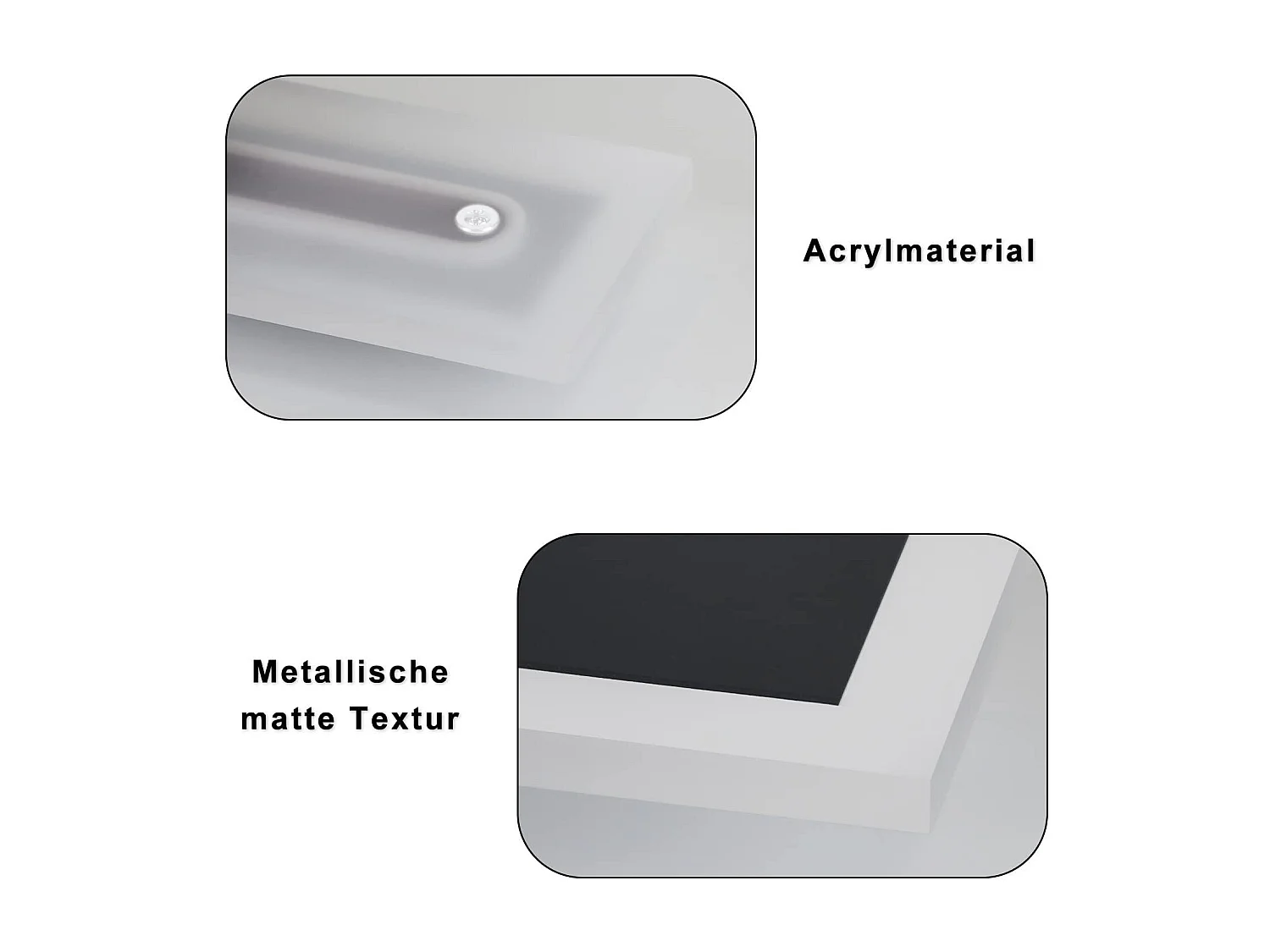 NETTLIFE Applique Extérieure LED : 50cm Applique Intérieure Longue 10W Applique Mur Noir 3000K Lampe Extérieure Moderne IP65