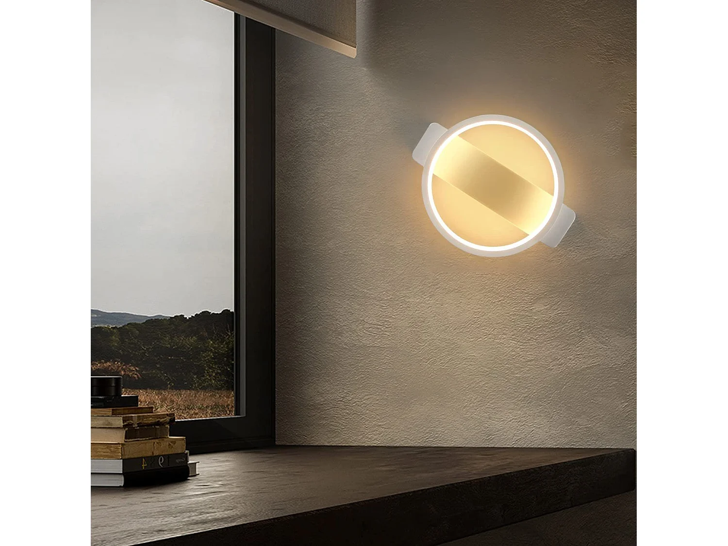 Applique Murale LED D'intérieur, Blanche, Moderne, 7w, 3000k, Éclairage Mural