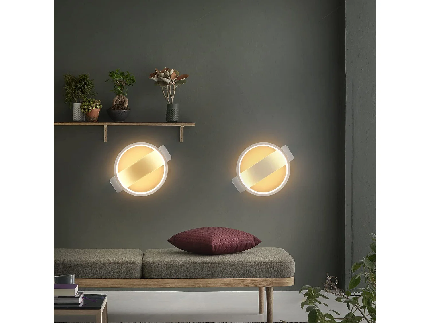 Applique Murale LED D'intérieur, Blanche, Moderne, 7w, 3000k, Éclairage Mural