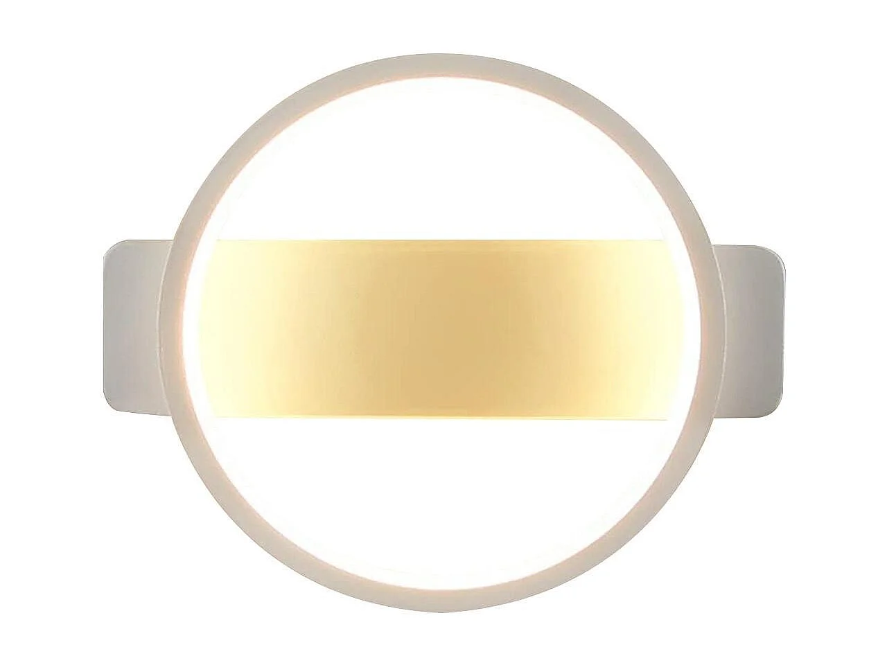 NETTLIFE Applique murale LED intérieure - Blanc Design moderne Applique murale 7W blanc chaud 3000K