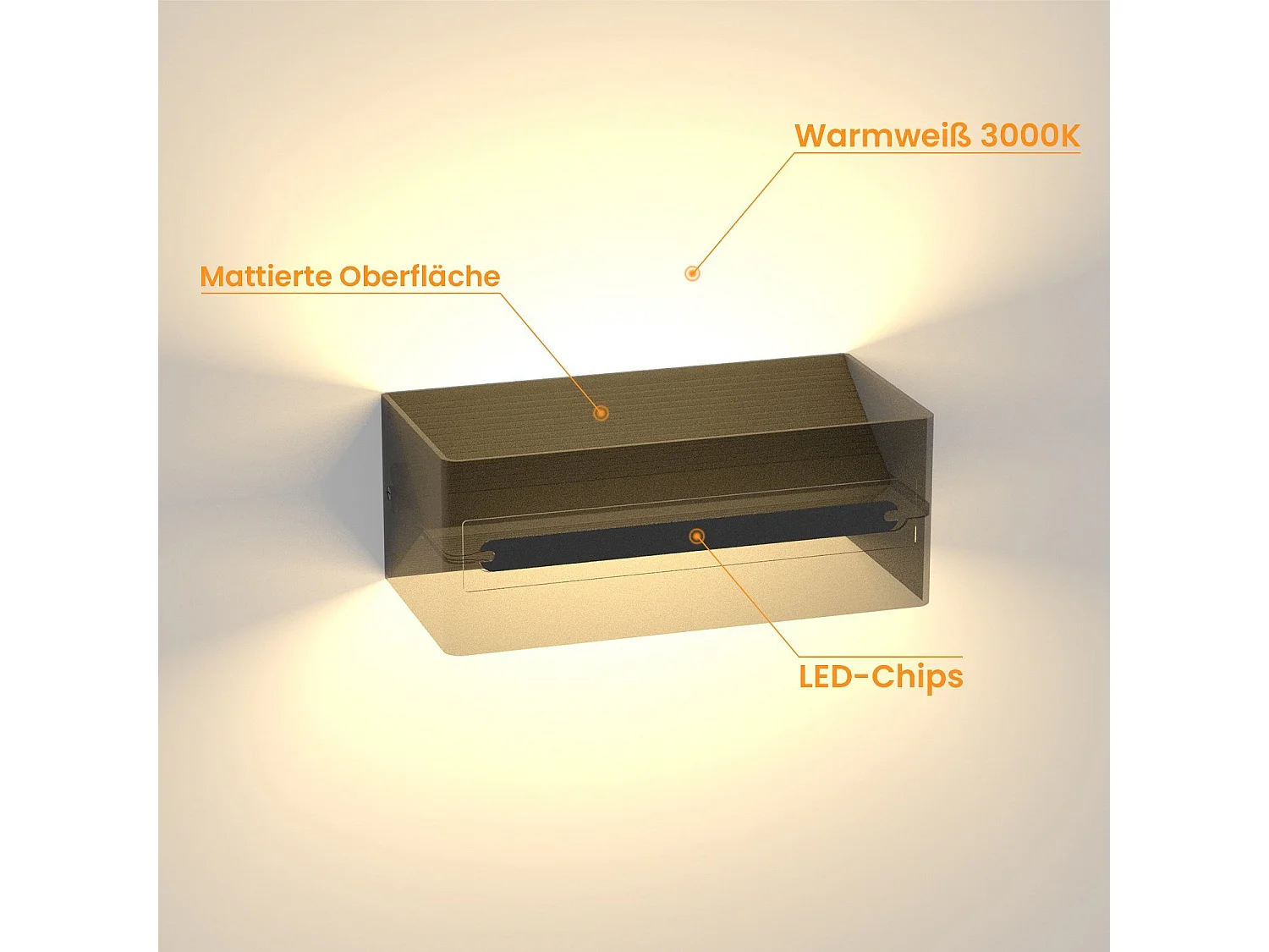 NETTLIFE - Wandlamp voor binnen gebruik, LED - 2 stuks, zwart muurlampje 5W, Up Down muurlamp voor trappenlicht, verstelbaar bundel 3000K warm wit.