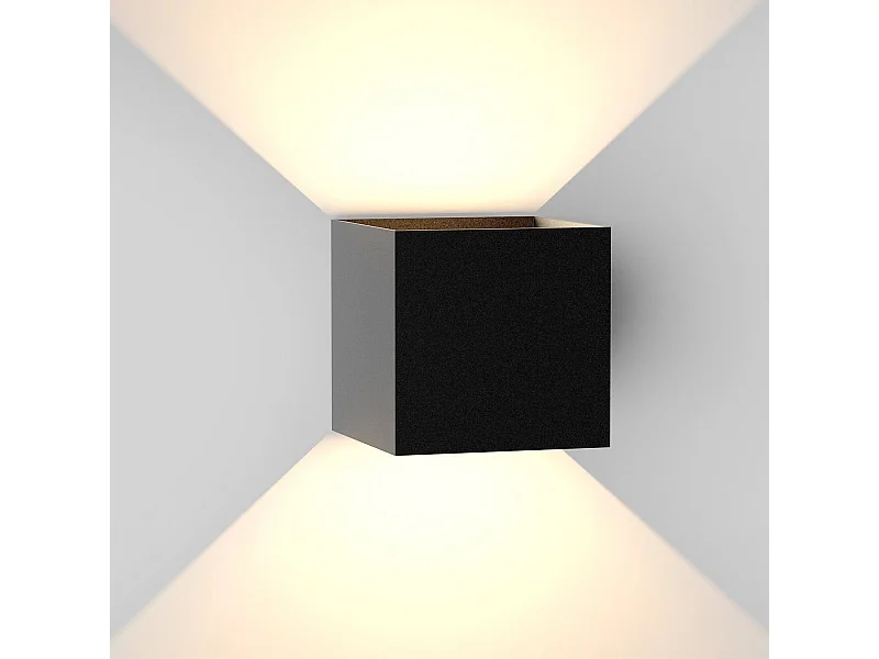 Applique Murale LED Applique Extérieure Applique Noire 5w Ip65 3000k