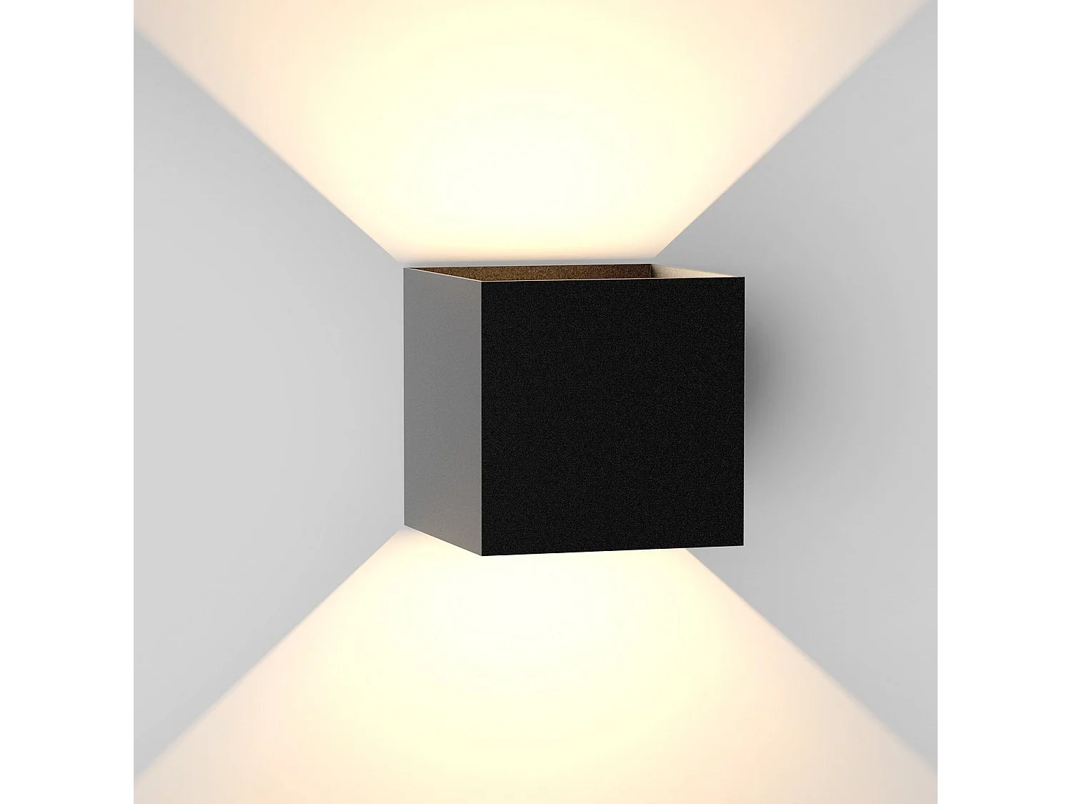 NETTLIFE Kinkiet wewnętrzny LED Czarny oświetlenie zewnętrzne naścienne 5 W Lampa zewnętrzna Up Down Reflektor ścienny IP65 Oświetlenie 3000 K Ciepły biały