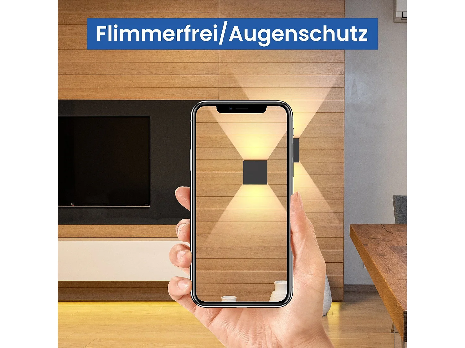 NETTLIFE Kinkiet wewnętrzny LED Czarny oświetlenie zewnętrzne naścienne 5 W Lampa zewnętrzna Up Down Reflektor ścienny IP65 Oświetlenie 3000 K Ciepły biały