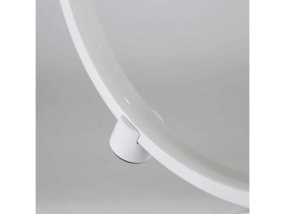 NETTLIFE LED Lampadaire Moderne Blanc 32W blanc chaud Interrupteur tactile Lampadaire Sur Pied avec 5 anneaux pour salon bureau