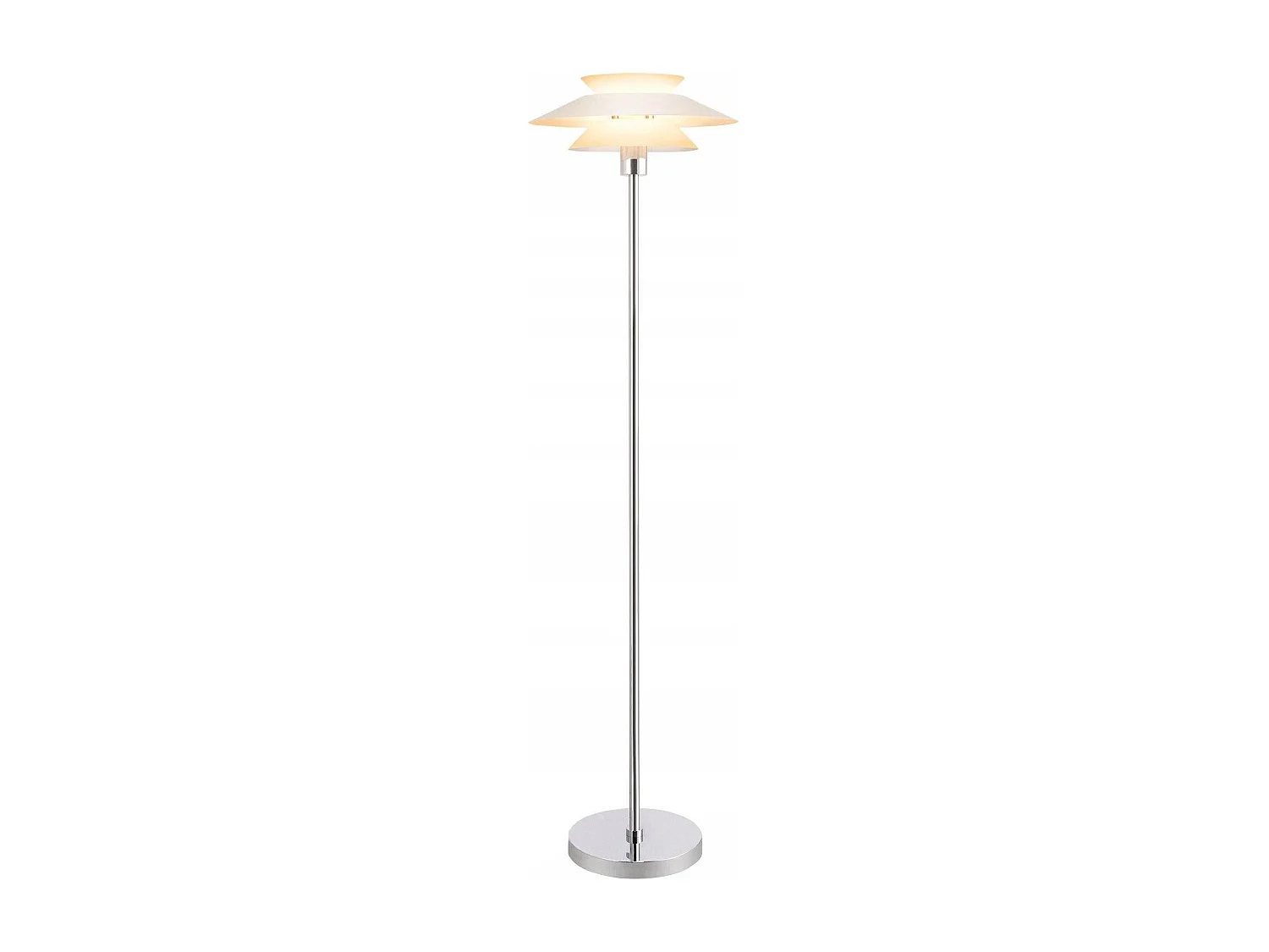NETTLIFE Lampe sur pied pour salon, lampadaire E27 1 flamme blanc moderne, design vintage industriel | Hauteur 145 cm | Ampoule non incluse