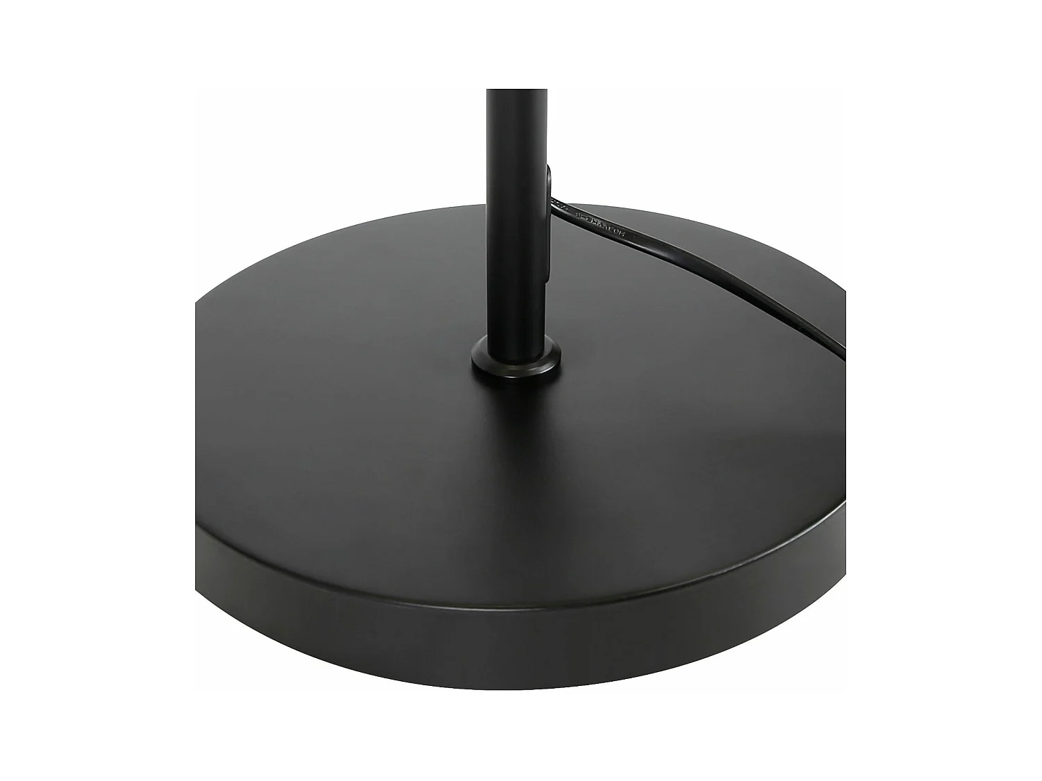 NETTLIFE Lampadaire Salon Moderne - Noir E27 Vintage 2 Flammes Lampe de Lit Blanc Tissu Design Lampadaire de lecture 25W avec interrupteur à pied