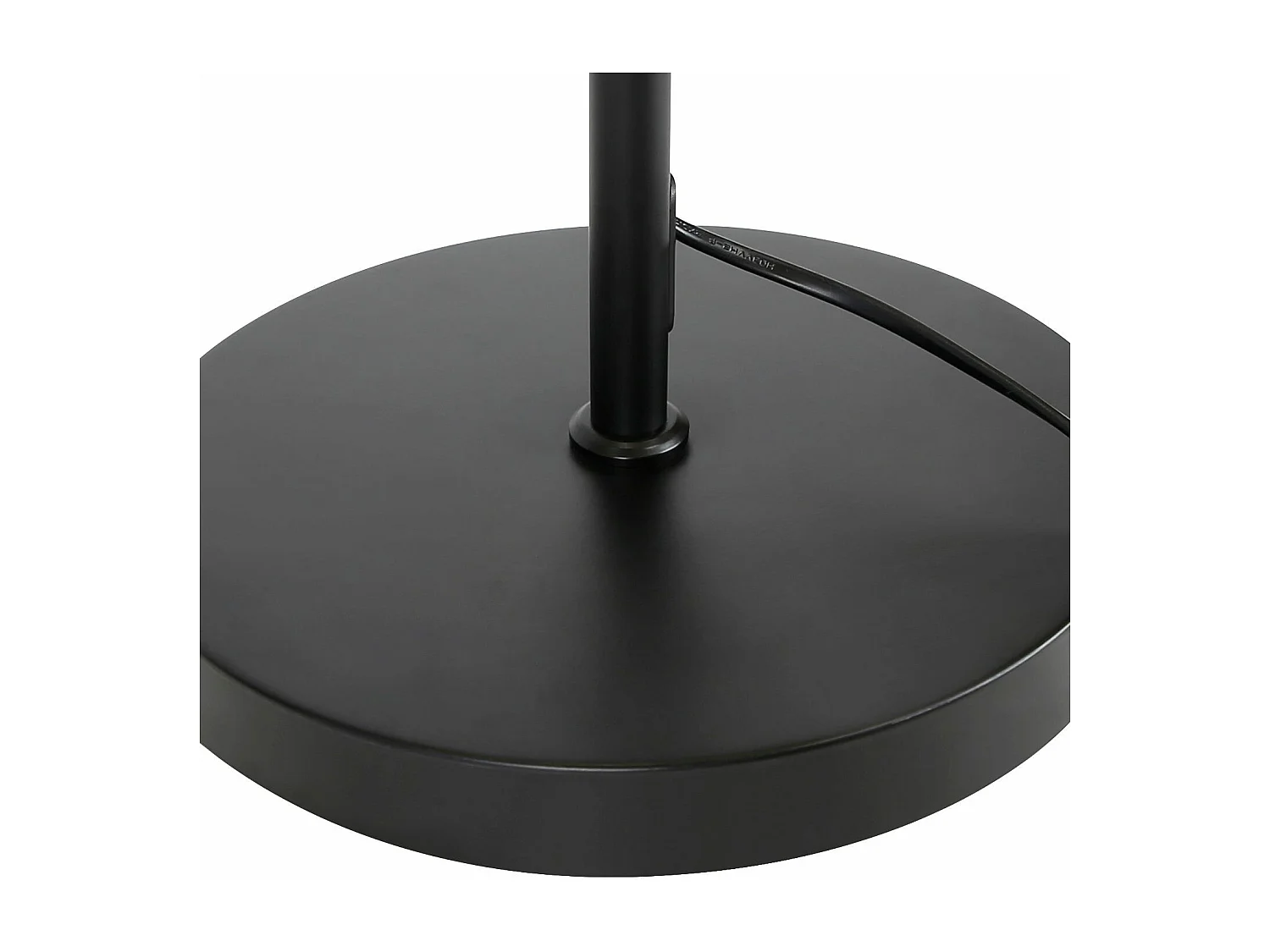 NETTLIFE Lampadaire Salon Moderne - Noir E27 Vintage 2 Flammes Lampe de Lit Blanc Tissu Design Lampadaire de lecture 25W avec interrupteur à pied