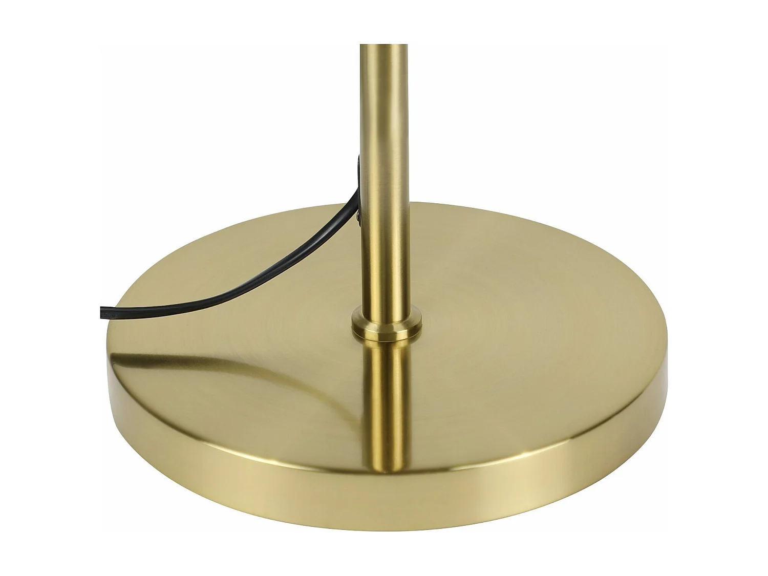 NETTLIFE Moderne Wohnzimmer-Stehleuchte – Goldfarbene Design-Stehleuchte, E27-Fassung, Stehlampe mit Fußschalter – 166 cm