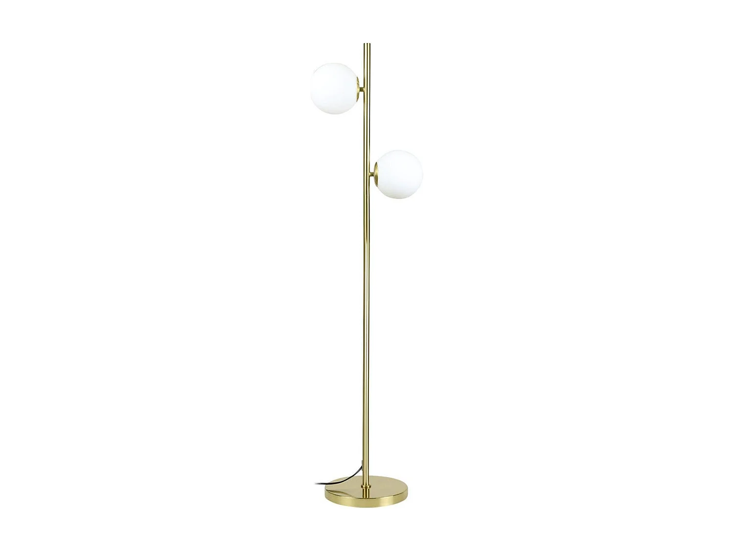 NETTLIFE Moderne woonkamerlamp - Goudontwerp lamp met E27-holder, voetschakelaar en een hoogte van 166 cm.
