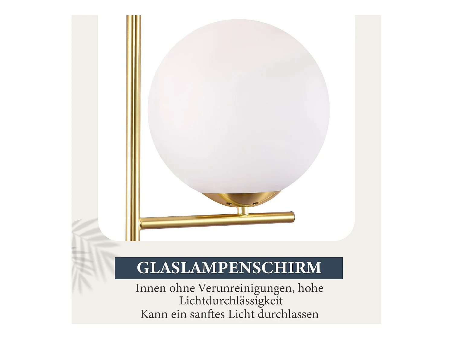 NETTLIFE Industriële gouden lamp met voetschakelaar, witte glas - metaal design, E27 vintage voetlamp, 2 meter kabel.
