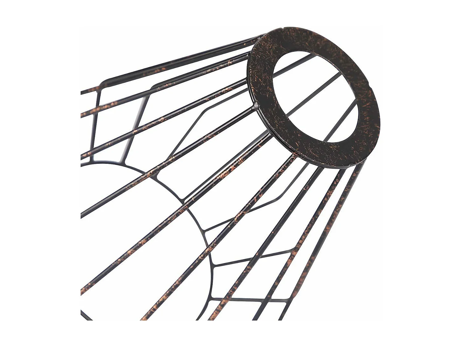 NETTLIFE Lámpara de pie vintage para sala de estar, Negro - Lámpara de pie industrial E27, Diseño vintage, Lámpara de dormitorio de metal de 163 cm