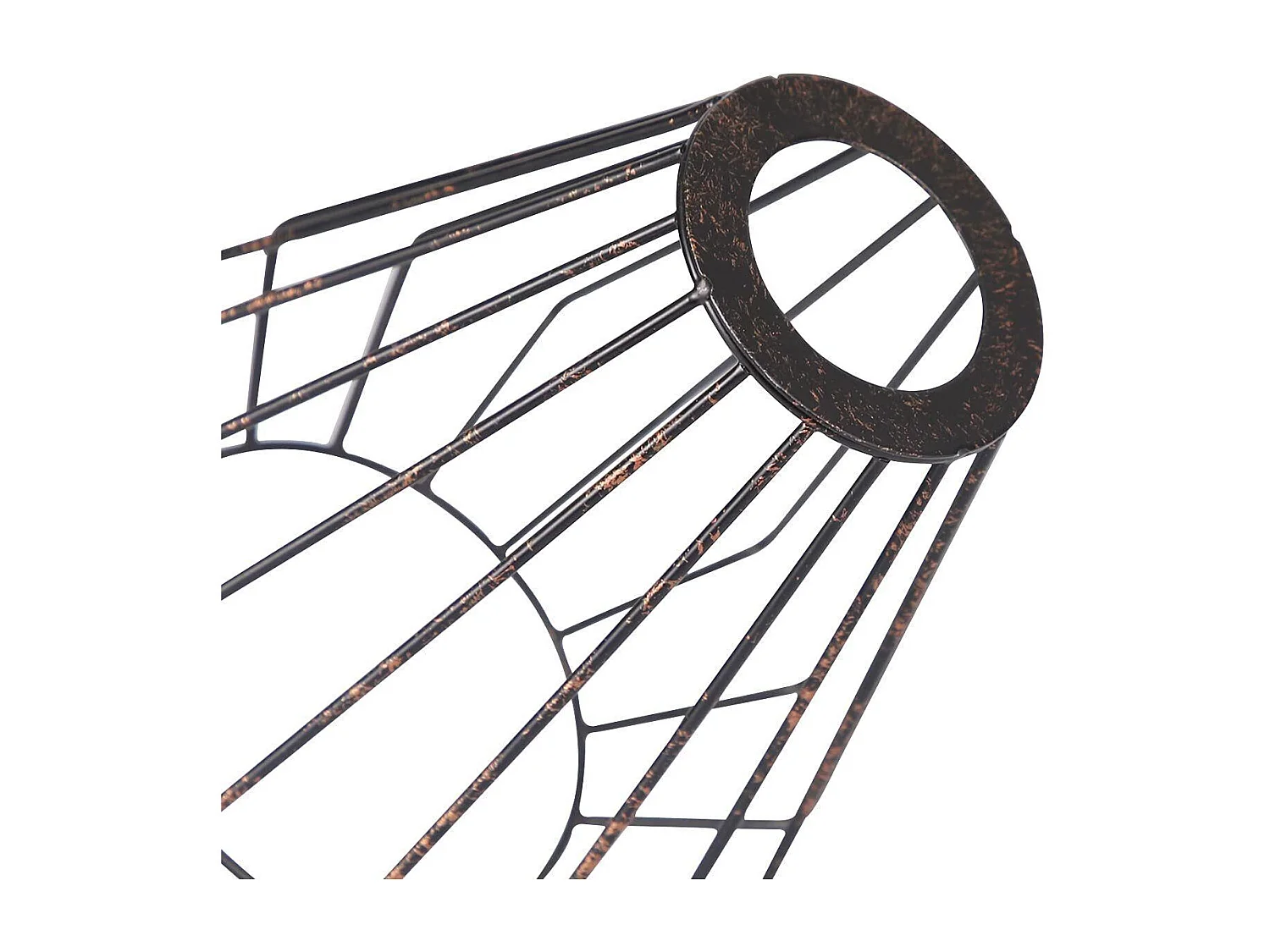 NETTLIFE Lámpara de pie vintage para sala de estar, Negro - Lámpara de pie industrial E27, Diseño vintage, Lámpara de dormitorio de metal de 163 cm