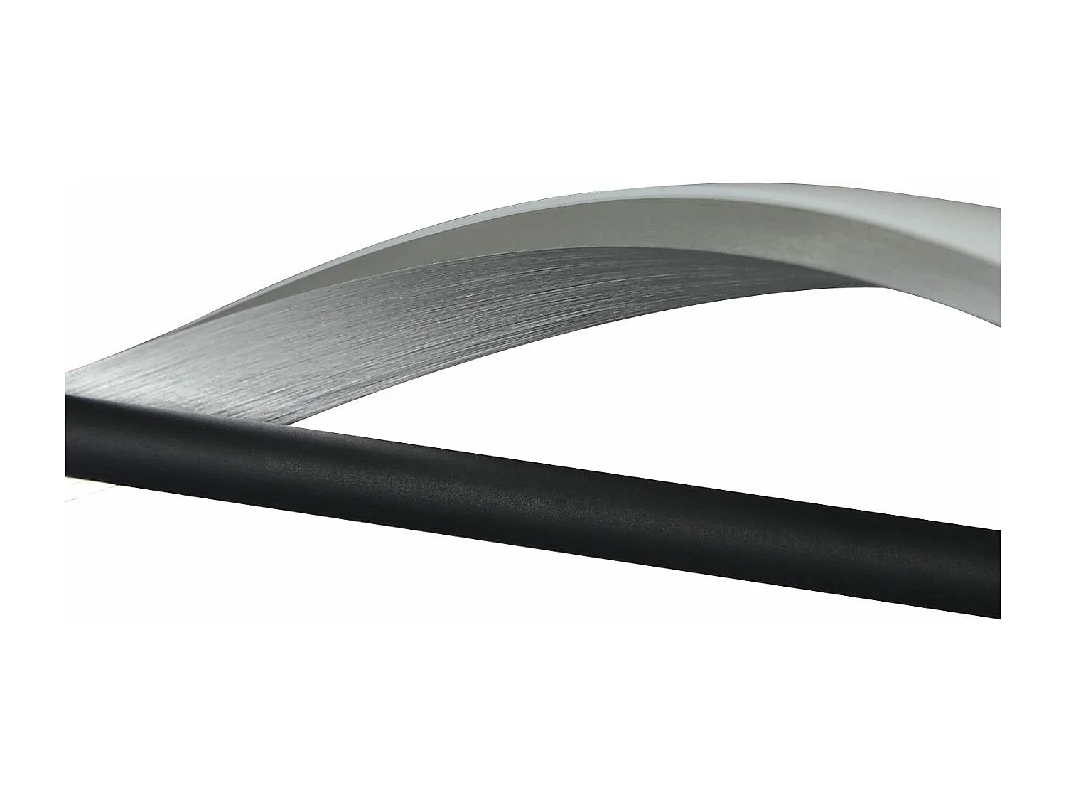 NETTLIFE moderne dimbare LED - Halterung, 22 W, silber, Durchmesser 100 cm, aus Aluminium, wellenförmiges Design, höhenverstellbar für Esszimmer und Schlafzimmer.