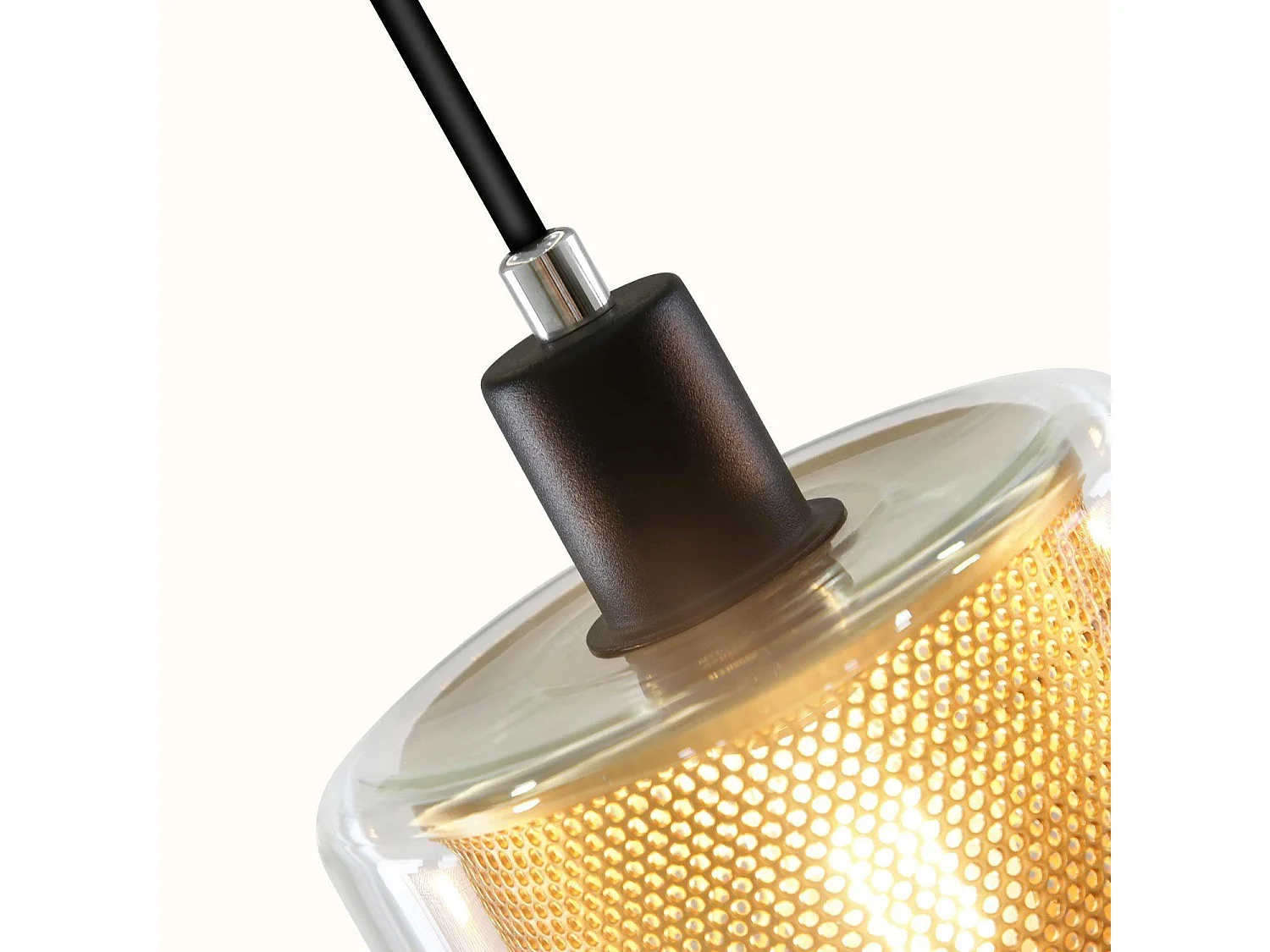 NETTLIFE Hanglamp - 3xE14 - zwart goud - vintage eettafel hanglamp - glas metalen eetkamerlamp - industriële hanglamp - voor woonkamer | studeerkamer | eetkamer