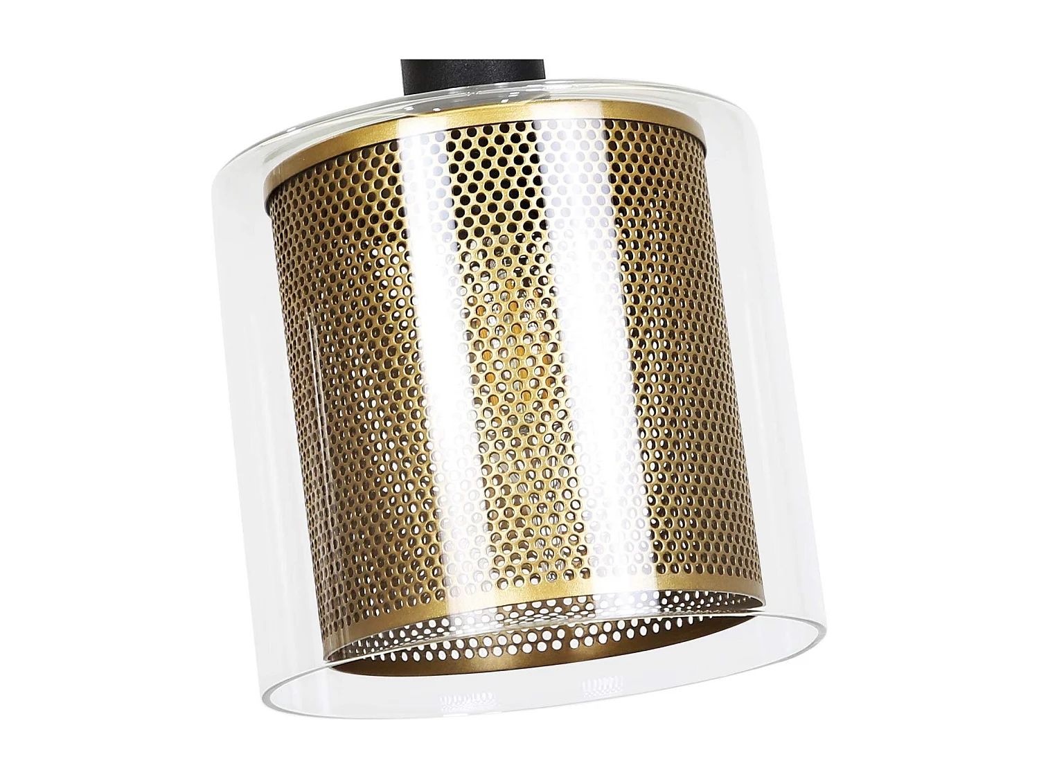 NETTLIFE Hanglamp - 3xE14 - zwart goud - vintage eettafel hanglamp - glas metalen eetkamerlamp - industriële hanglamp - voor woonkamer | studeerkamer | eetkamer