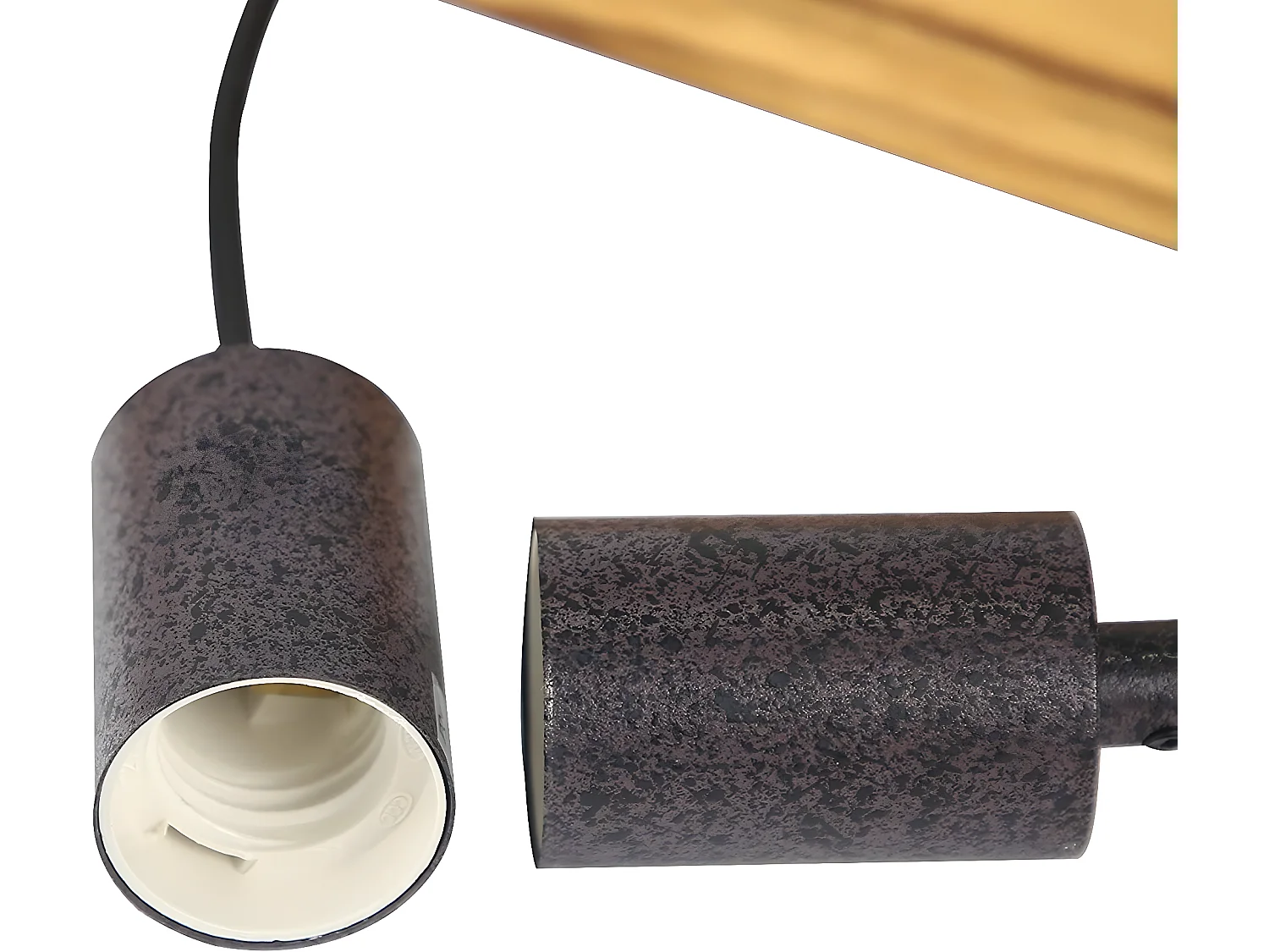 NETTLIFE Hanglamp Vintage - hout - 3xE27 - 61CM - houten balk hanglamp - voor eetkamer keuken woonkamer bar restaurant - max. 25 W