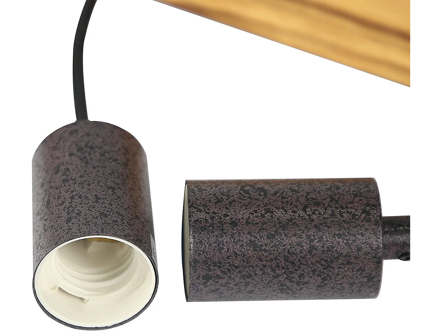 NETTLIFE Suspension 3xE27 rétro Diam.61cm vintage en poutres en bois Hauteur Réglable max.25W pour salle à manger Salon