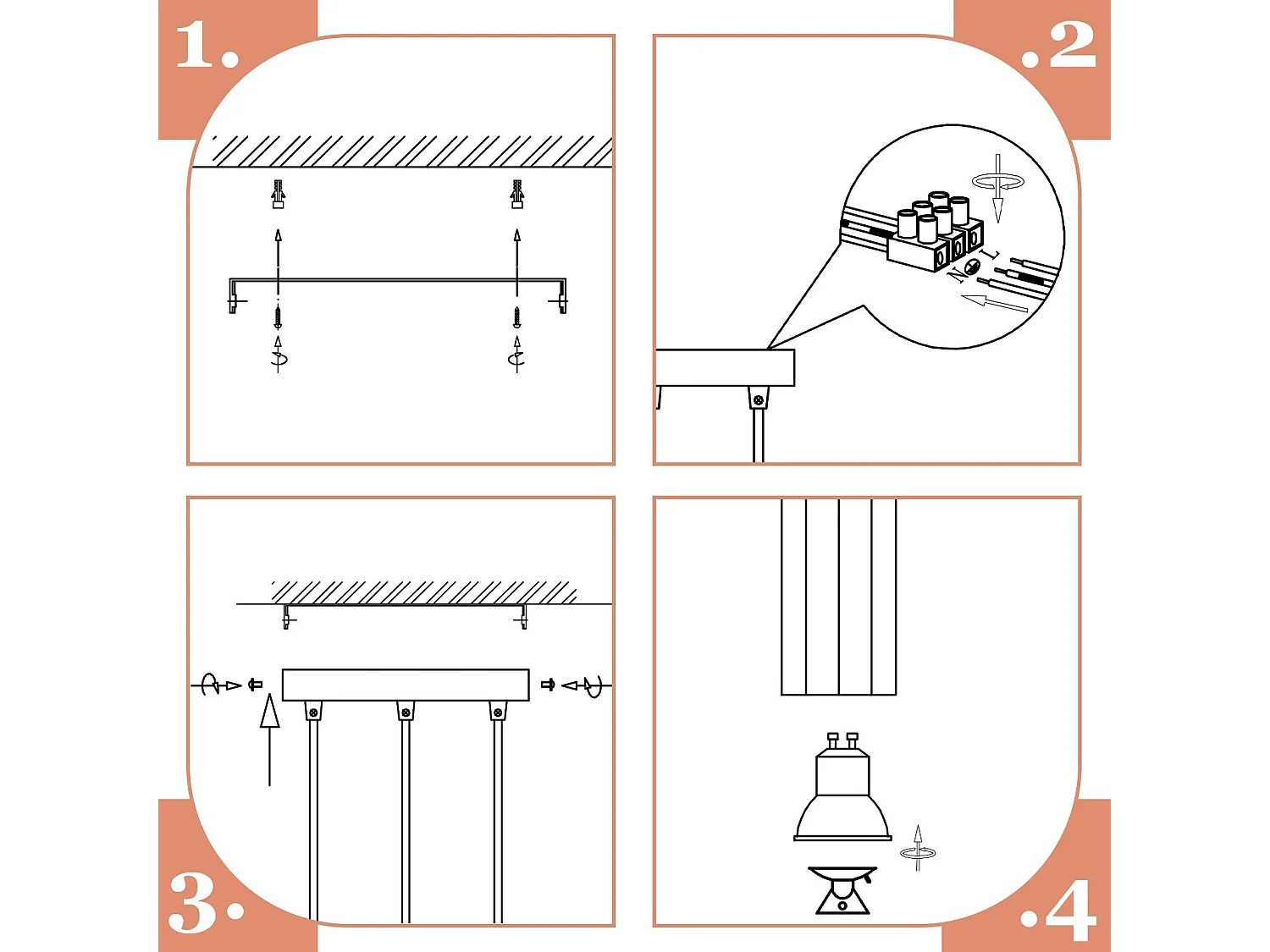 NETTLIFE Czarna metalowa lampa wisząca śr.20 cm GU10 3 płomienie stół do jadalni salon jadalnia nowoczesna lampa przemysłowa do wnętrza kuchni