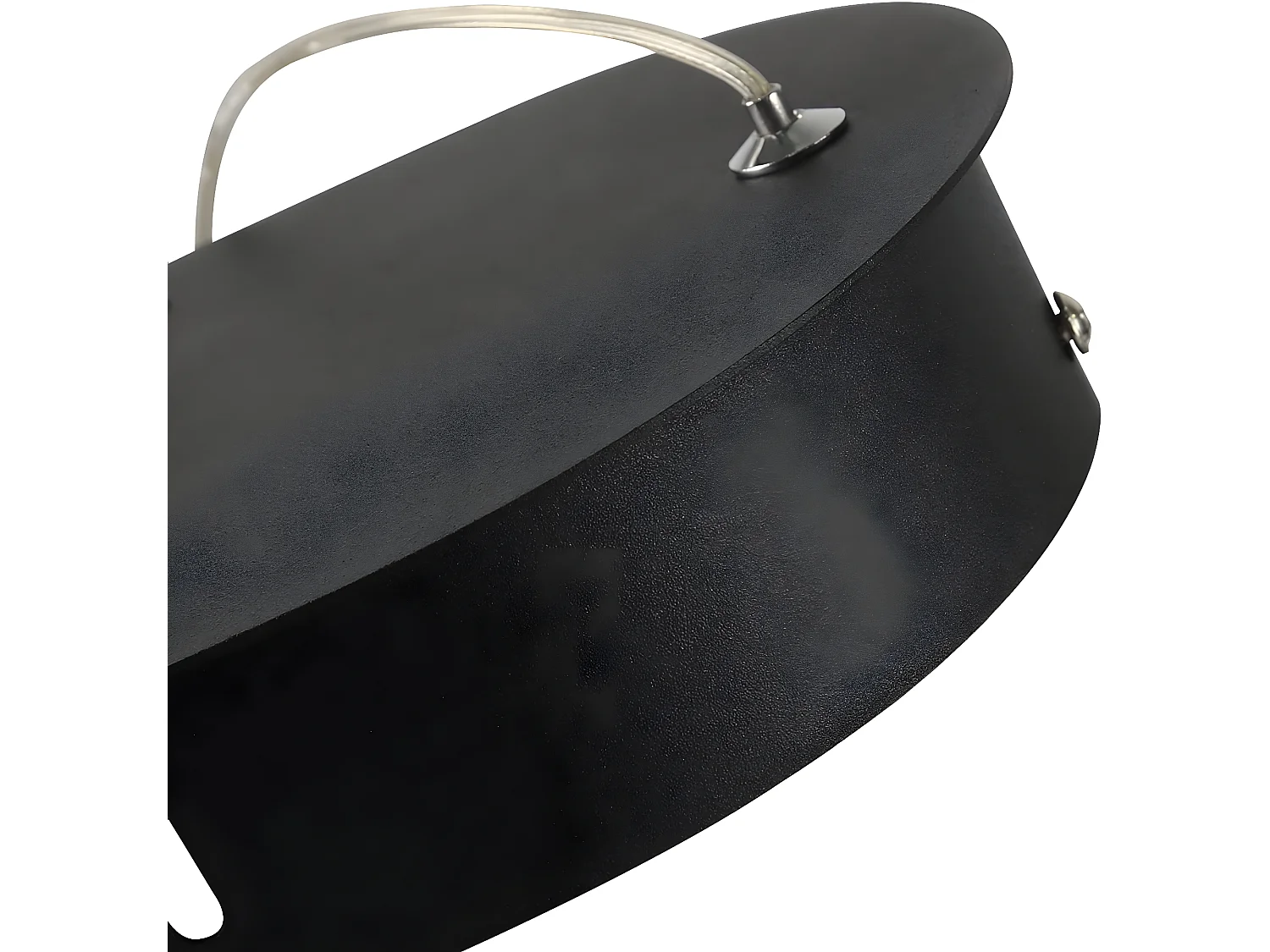 NETTLIFE LED-Pendelleuchte, schwarzes Silikon, Durchmesser 75 cm, dimmbar, mit Fernbedienung, modernes Design