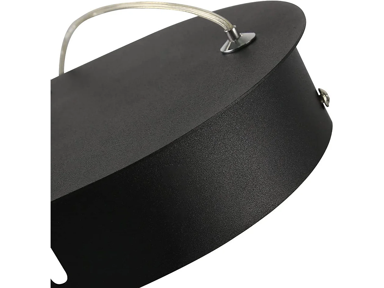 NETTLIFE LED Hanglamp - modern - zwart - 47W - dimbaar - eetkamerlamp met afstandsbediening - voor studeerkamer woonkamer keuken kantoor