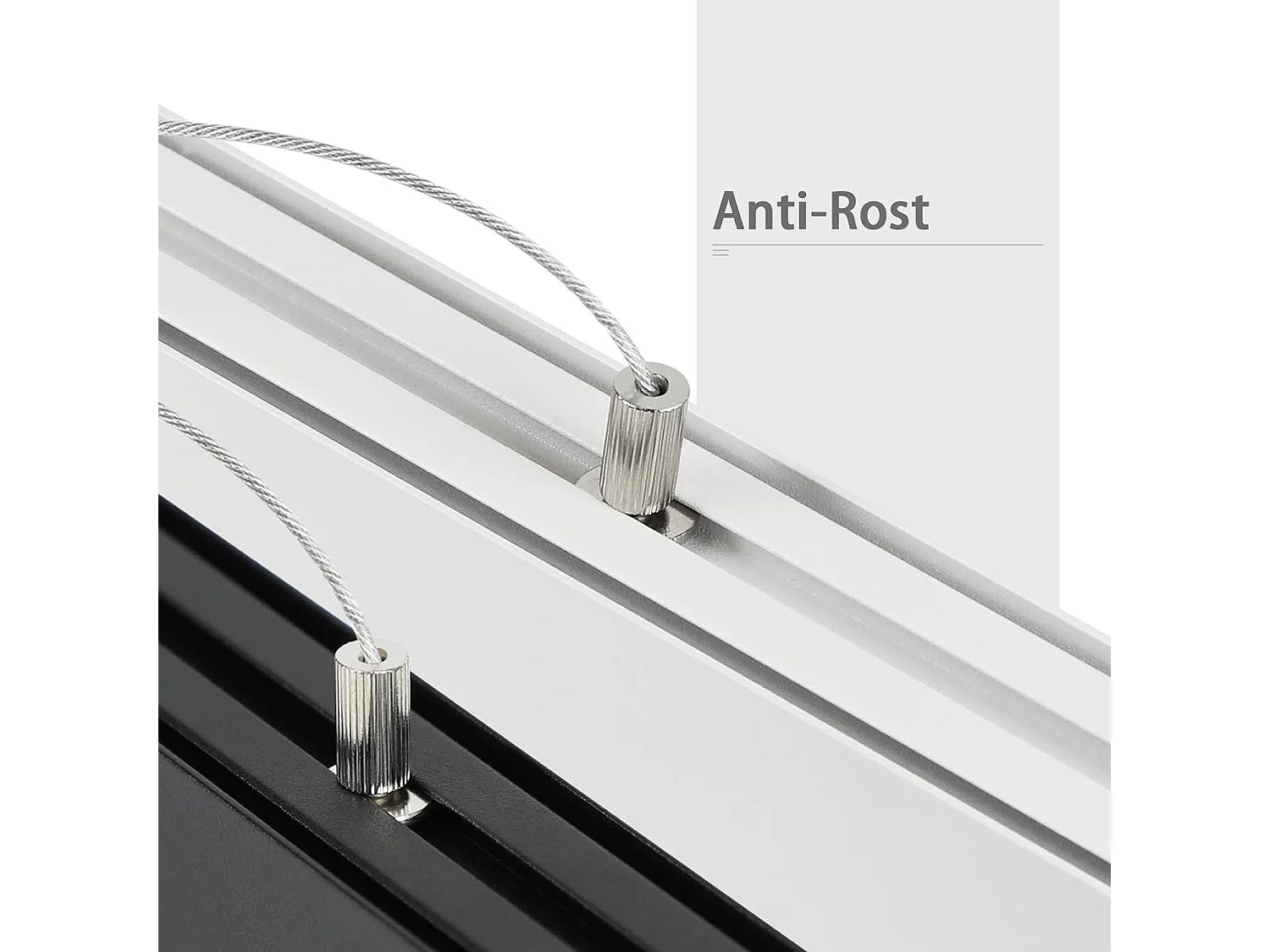 NETTLIFE Suspension LED Diam.107CM 32W 3000K-6500K Table à Intensité Variable Noir avec Lampe Design Linéaire Moderne pour Salle à Manger Bureau