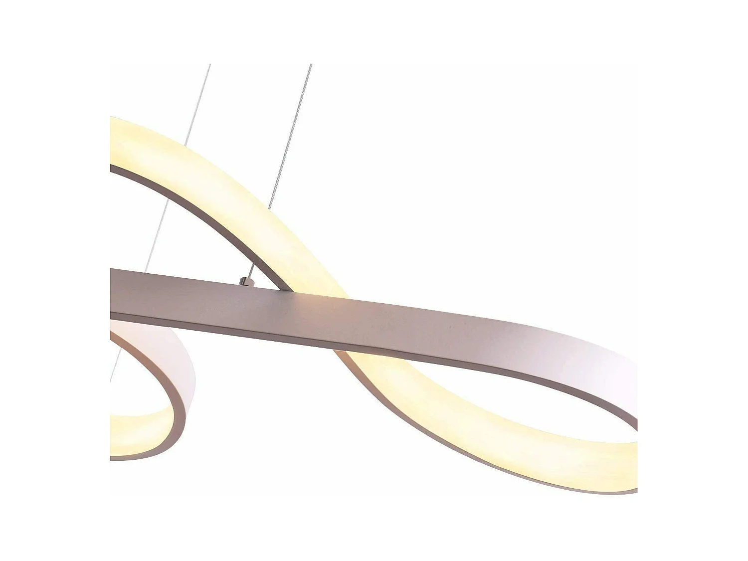 NETTLIFE Lámpara Colgante LED Blanca 47W Diam.75cm Aluminio Regulable Blanco Salón Dormitorio  Lámpara Moderna Altura Regulable para