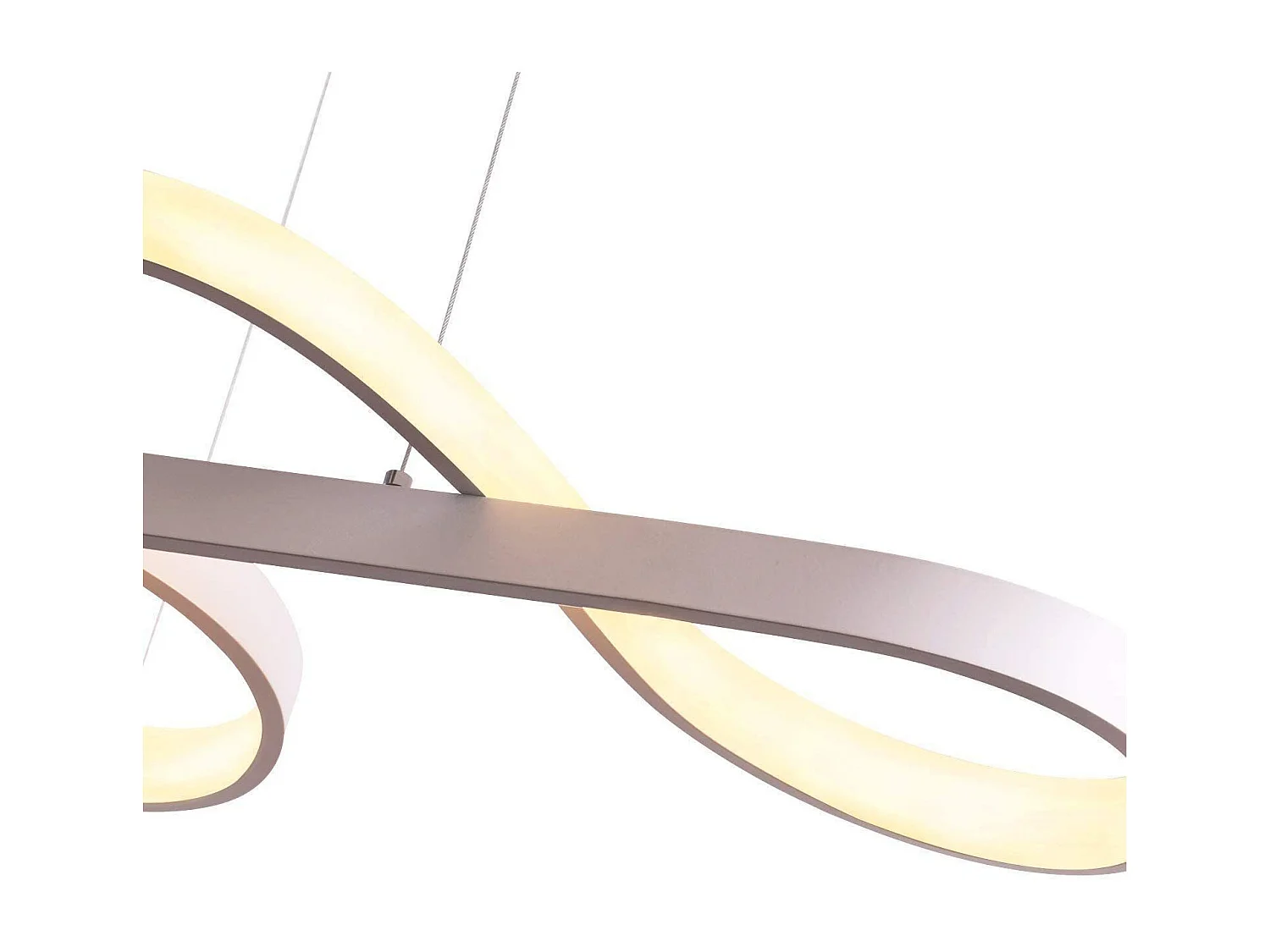 NETTLIFE Lámpara Colgante LED Blanca 47W Diam.75cm Aluminio Regulable Blanco Salón Dormitorio  Lámpara Moderna Altura Regulable para